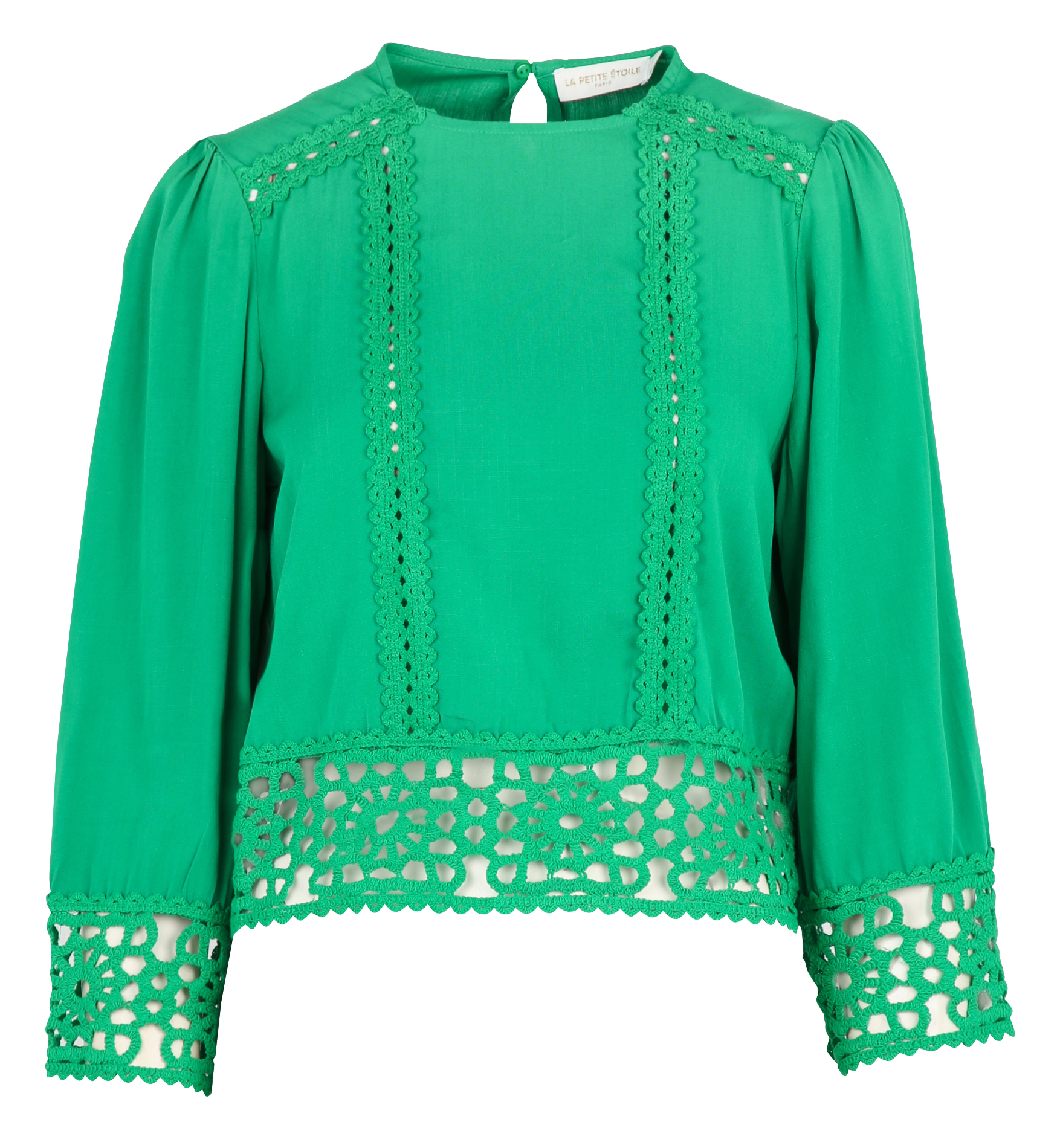 Blouse met ronde hals TEVY Vert