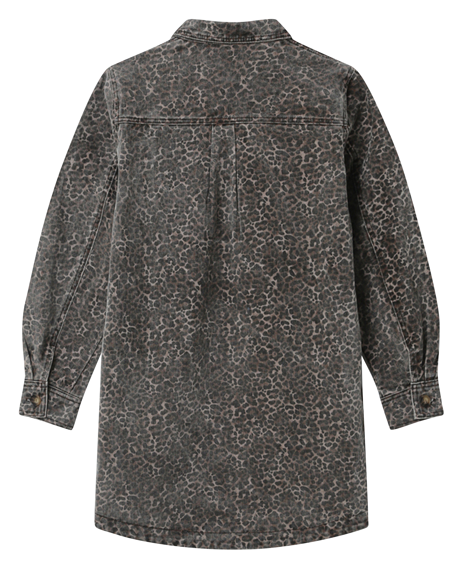 Short cotton dress with classic collar GRACE ET MILA Brown