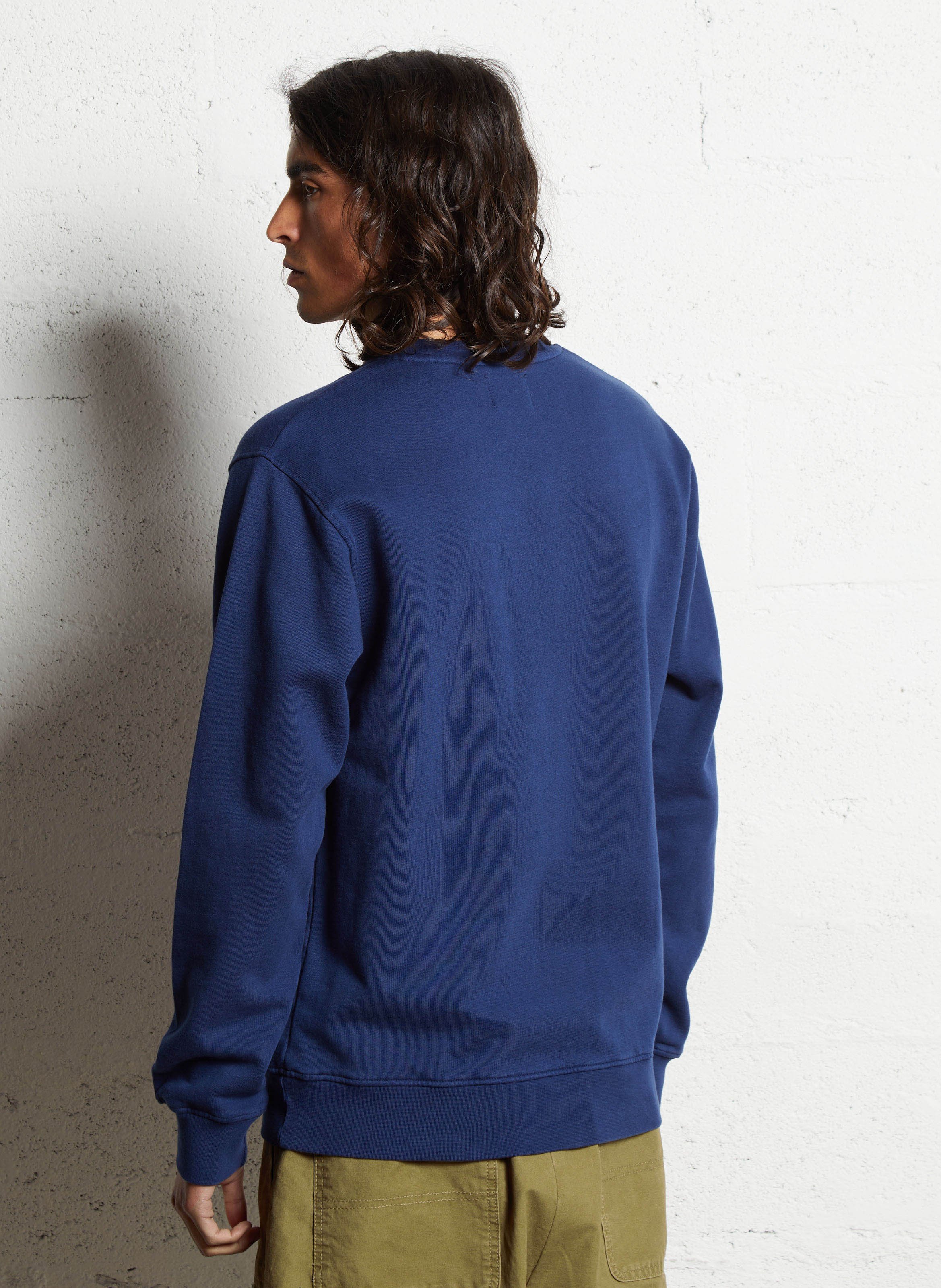 Rundhals-Sweatshirt aus Bio-Baumwolle, Regular Fit COLORFUL STANDARD Blau