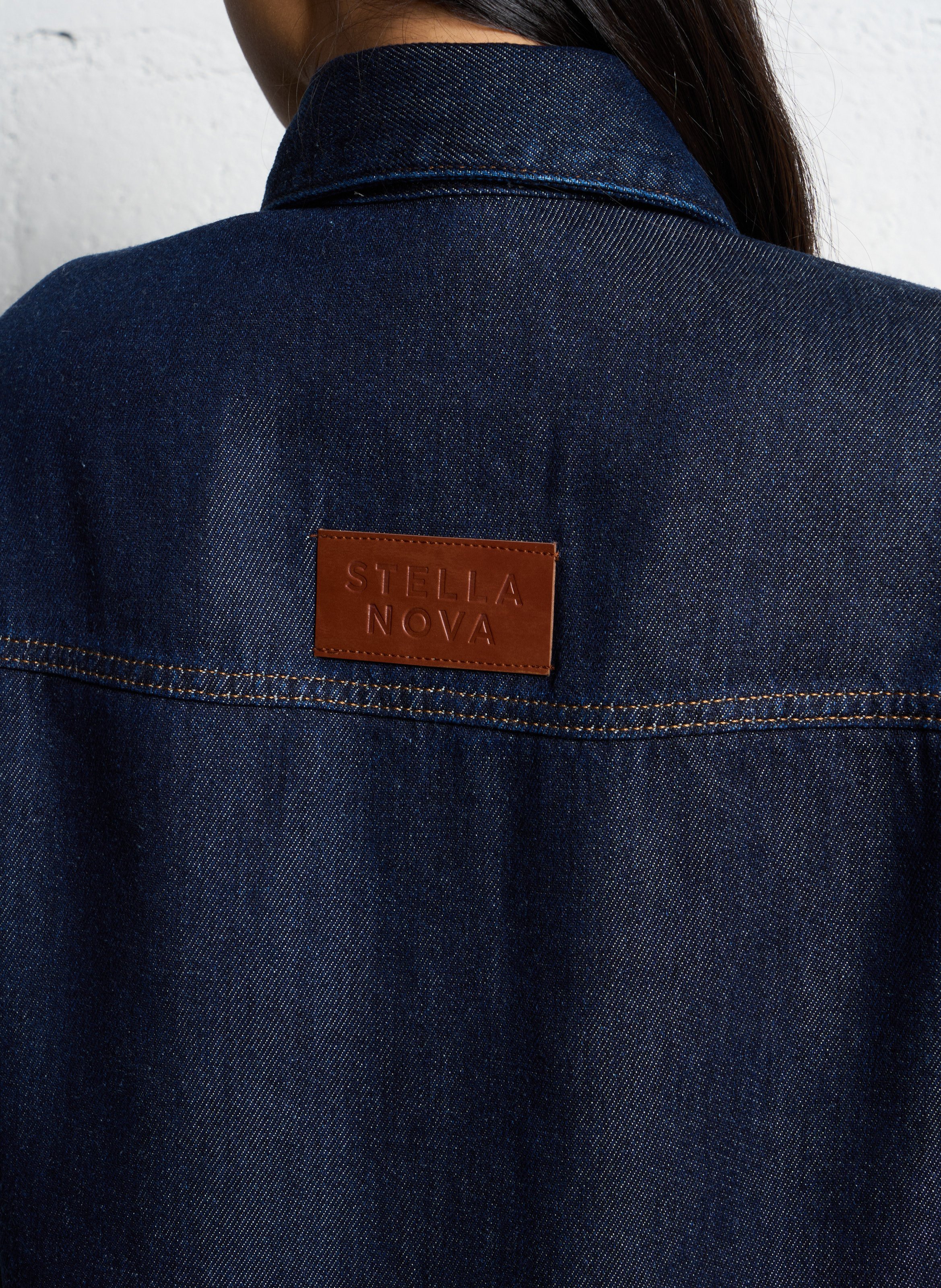 Jeanshemd mit klassischem Kragen STELLA NOVA Blau