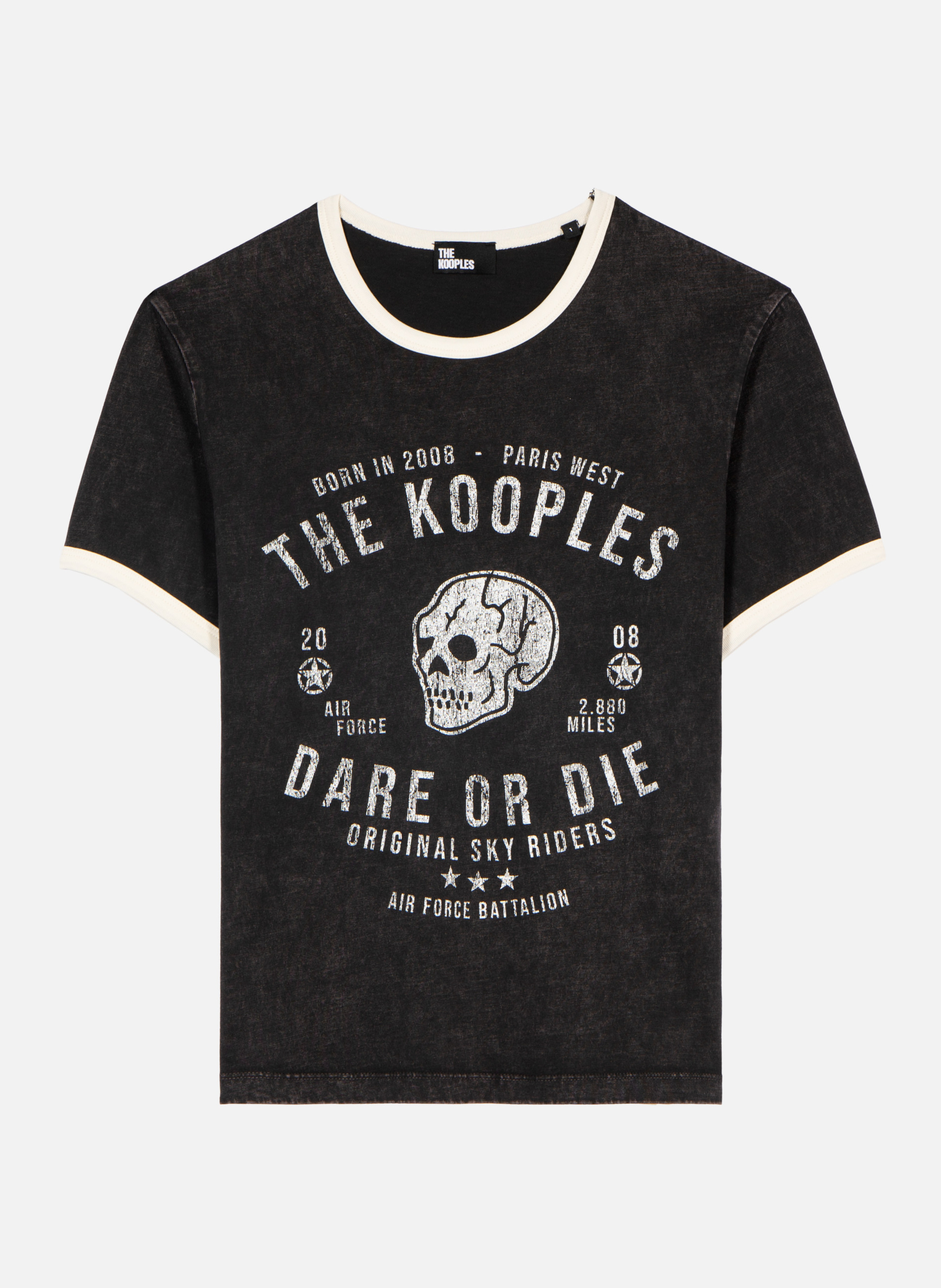 T-shirt with screen printing THE KOOPLES Black