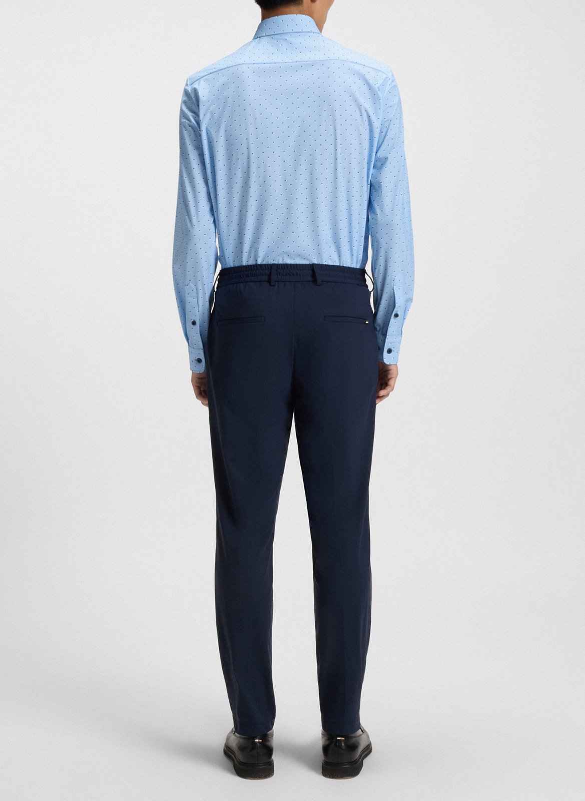 Slim-fit patterned shirt BOSS Blue