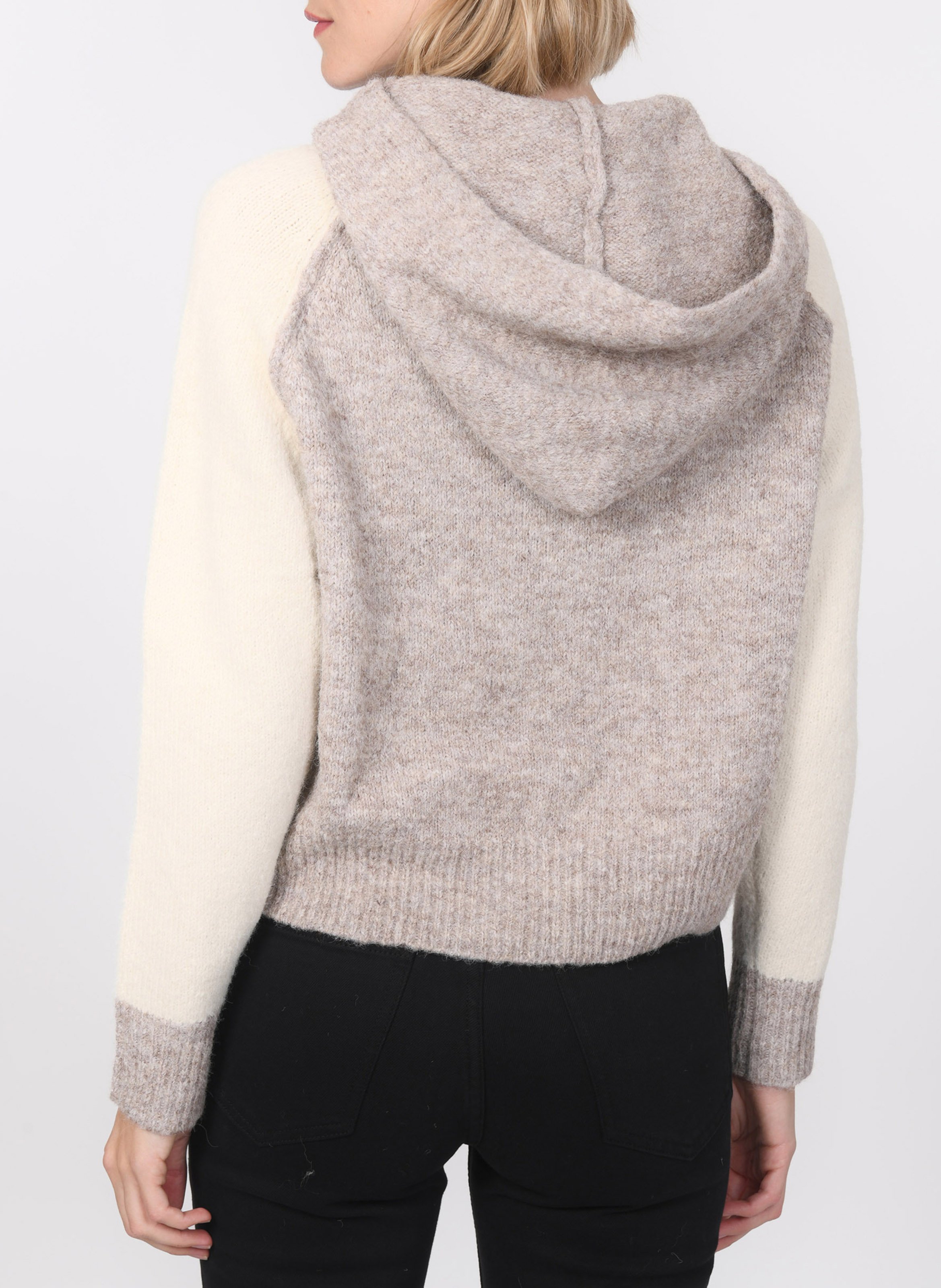 Rundhalsausschnitt Pullover in zwei Farben KOOKAI Braun