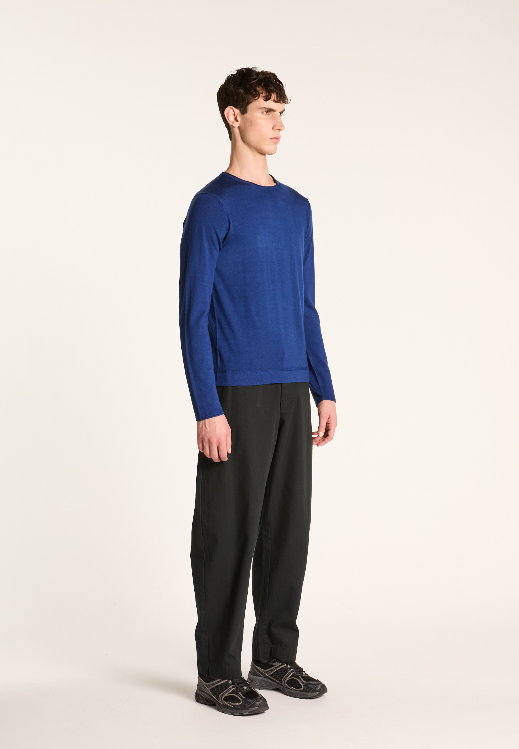 Merino wool sweater MAISON MONTAGUT Blue