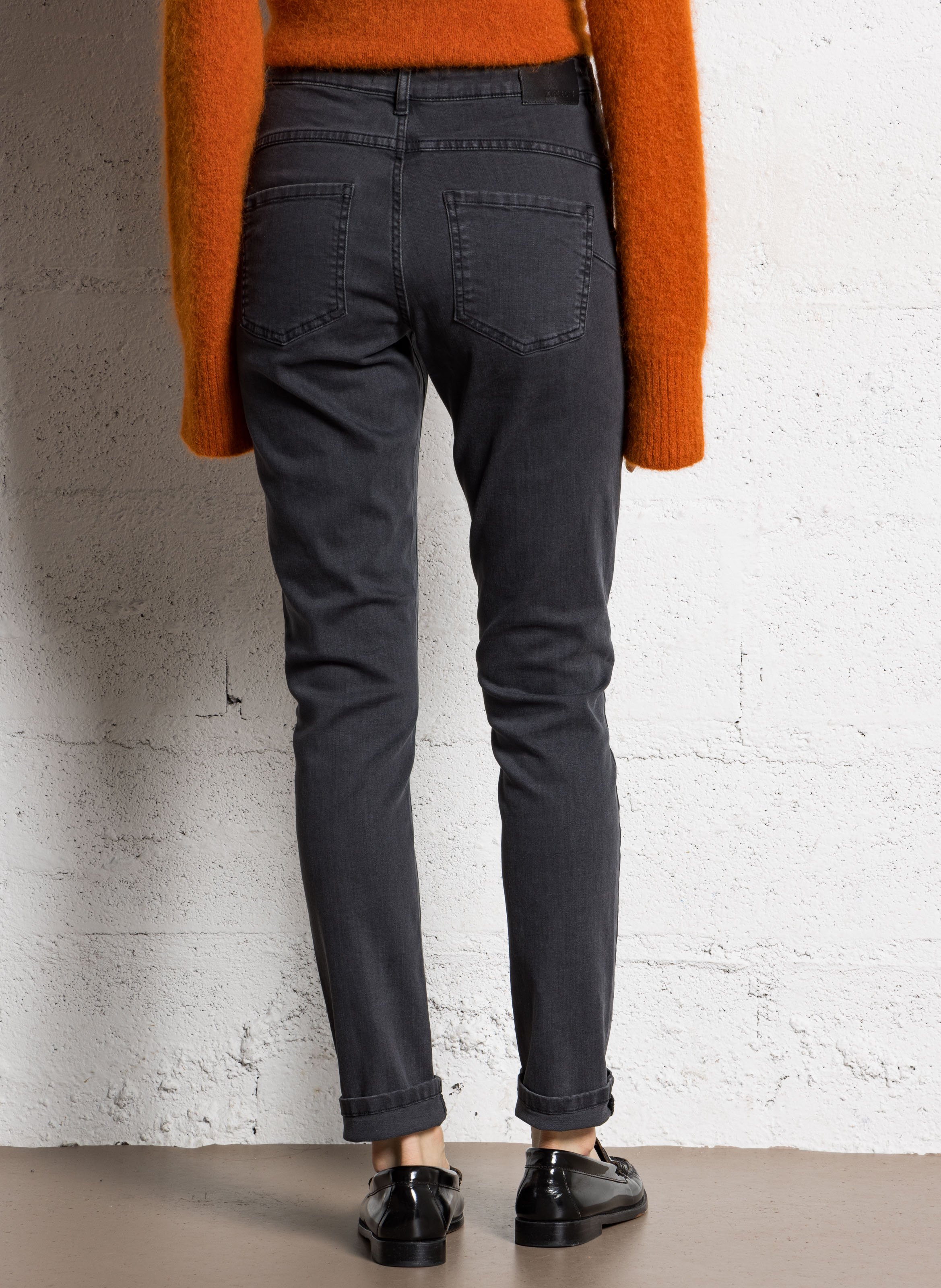 Schmale Jeans aus Baumwollmischung IKKS Grau