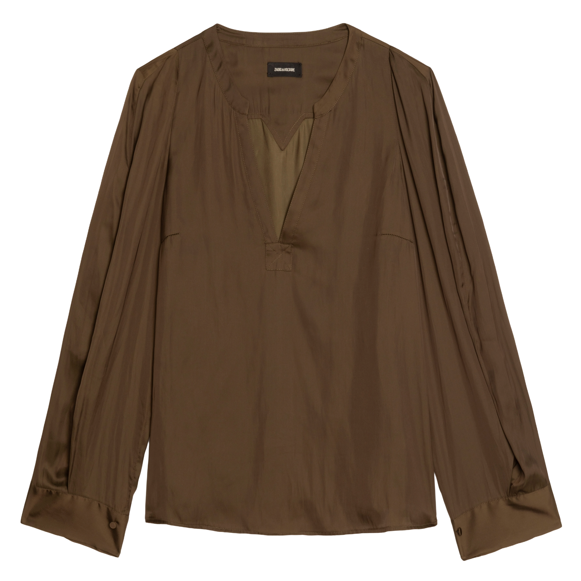 Blouse col tunisien ZADIG&VOLTAIRE Vert