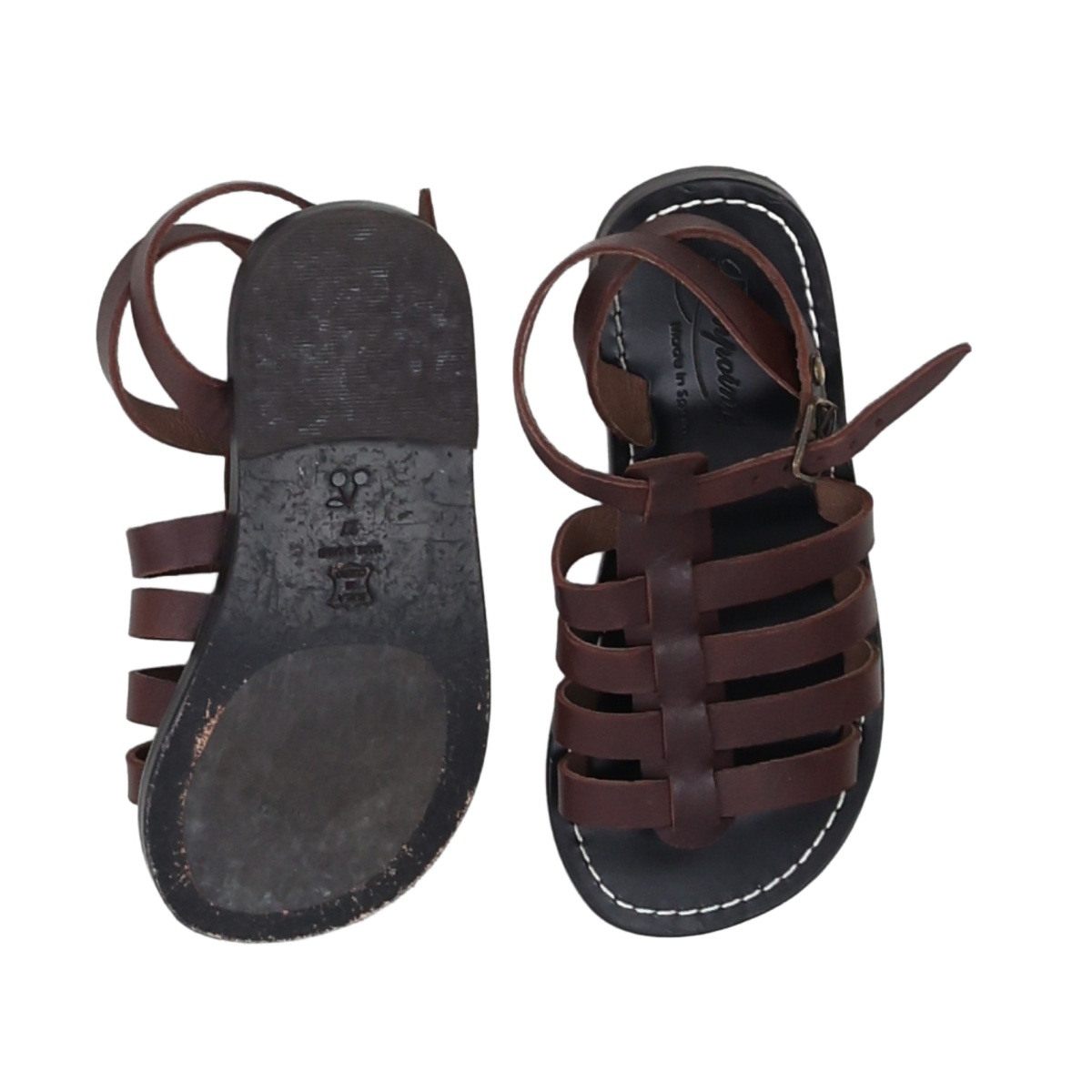 Brown child sandals - size 27 BONPOINT - Seconde Main Brown