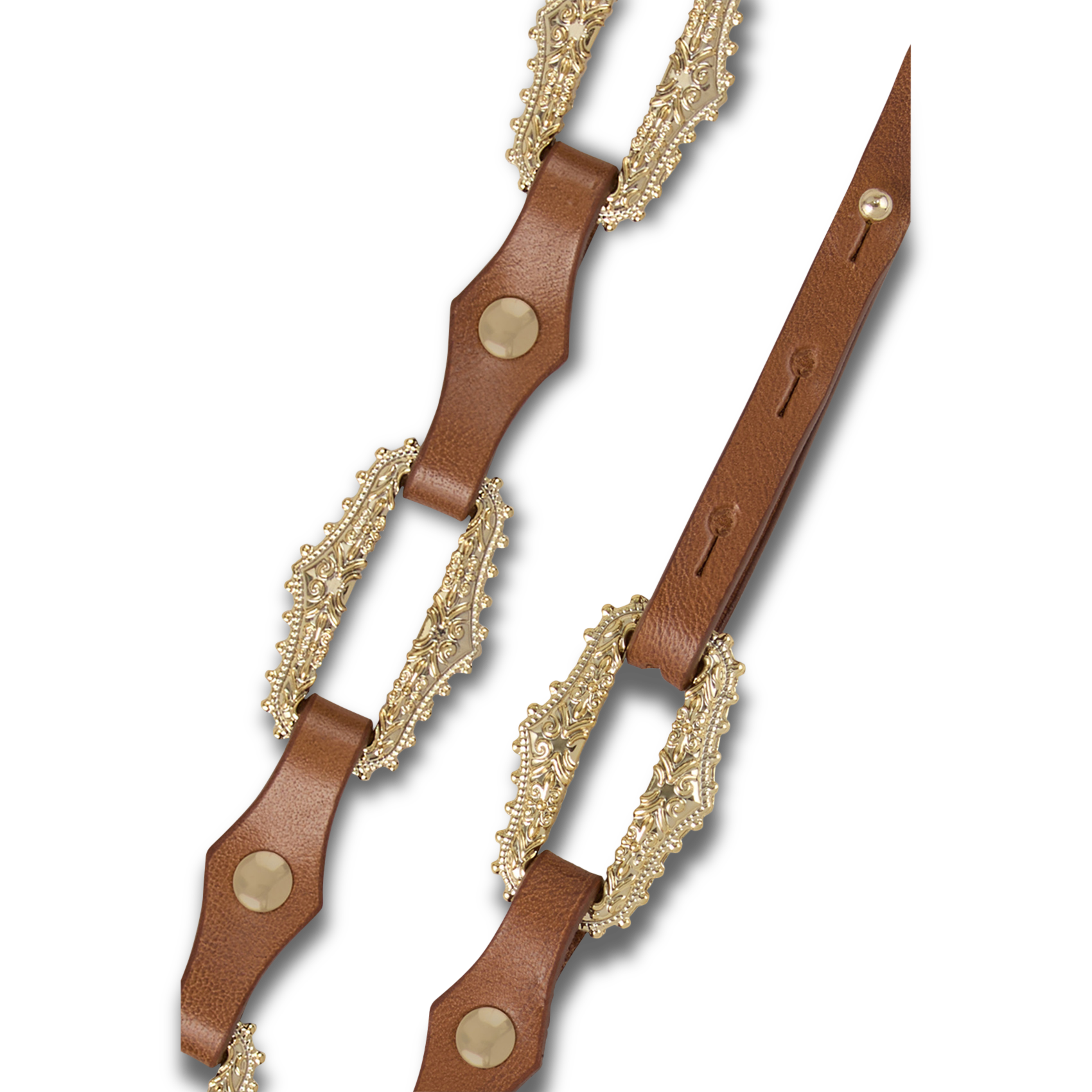 Leren ceintuur met gesp BA&SH Bruin