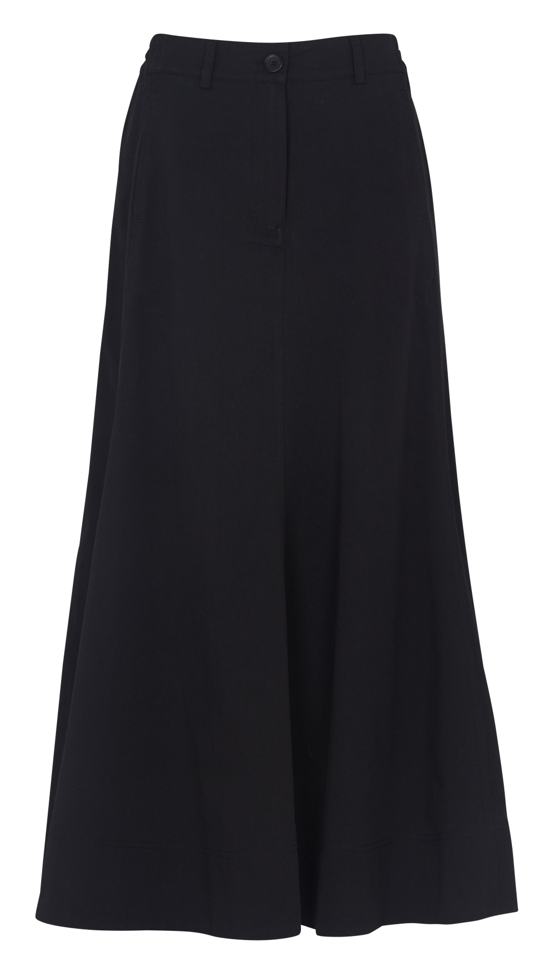 Jupe longue en coton mélangé RUE DE TOKYO Noir