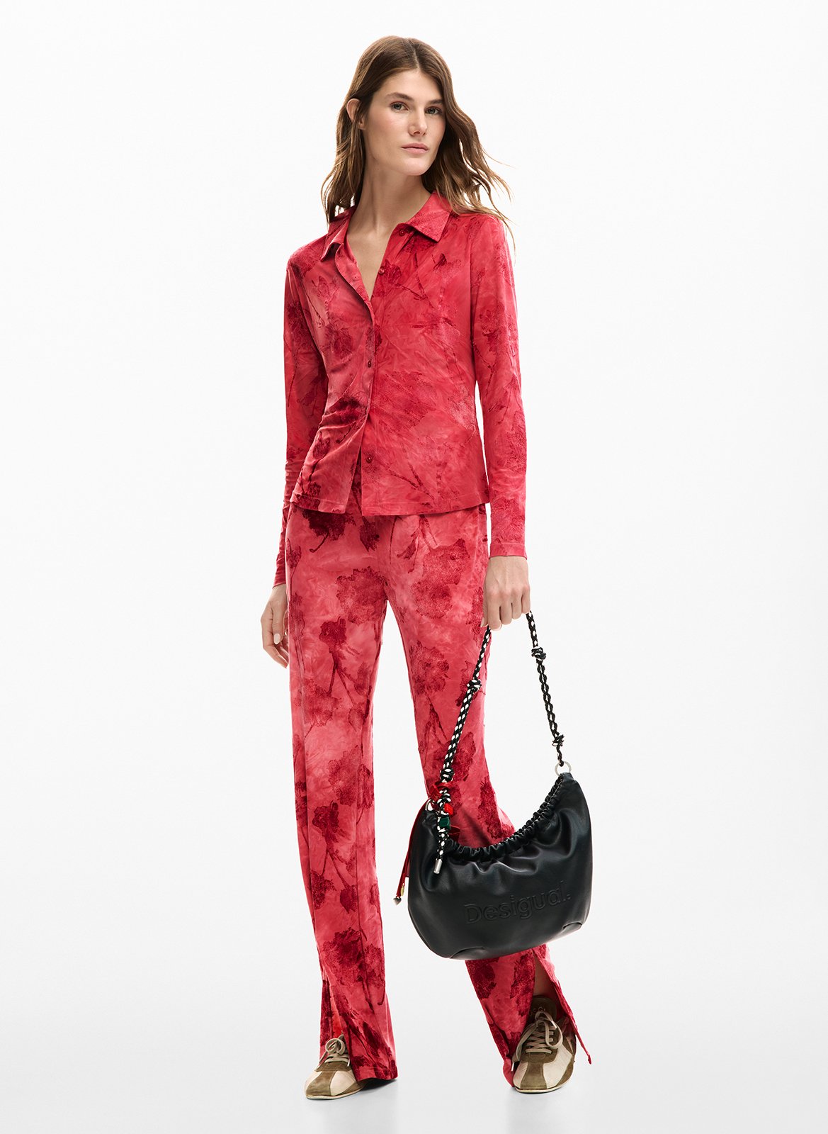 Sac porté épaule effet cuir DESIGUAL Noir