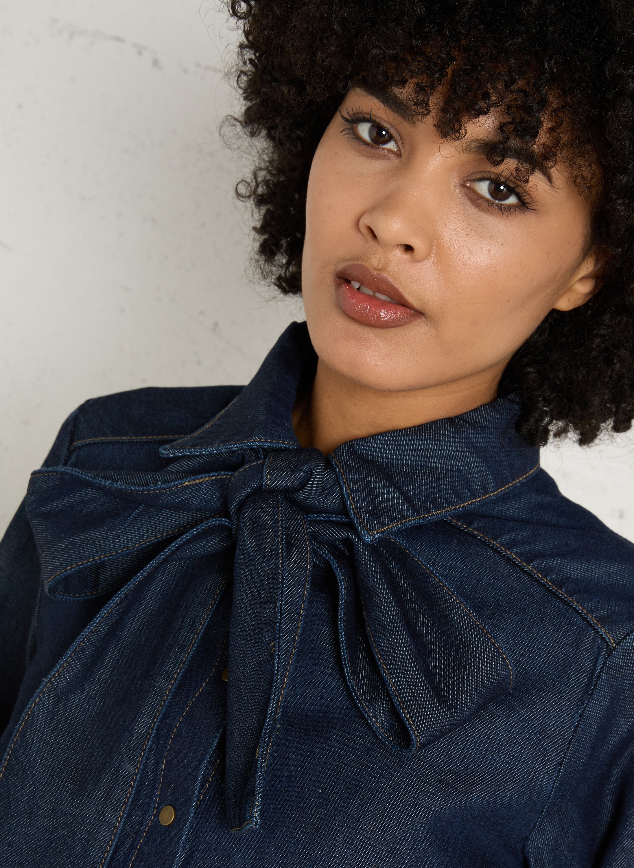 Bedrucktes Hemd mit klassischem Kragen MAISON 123 Blau