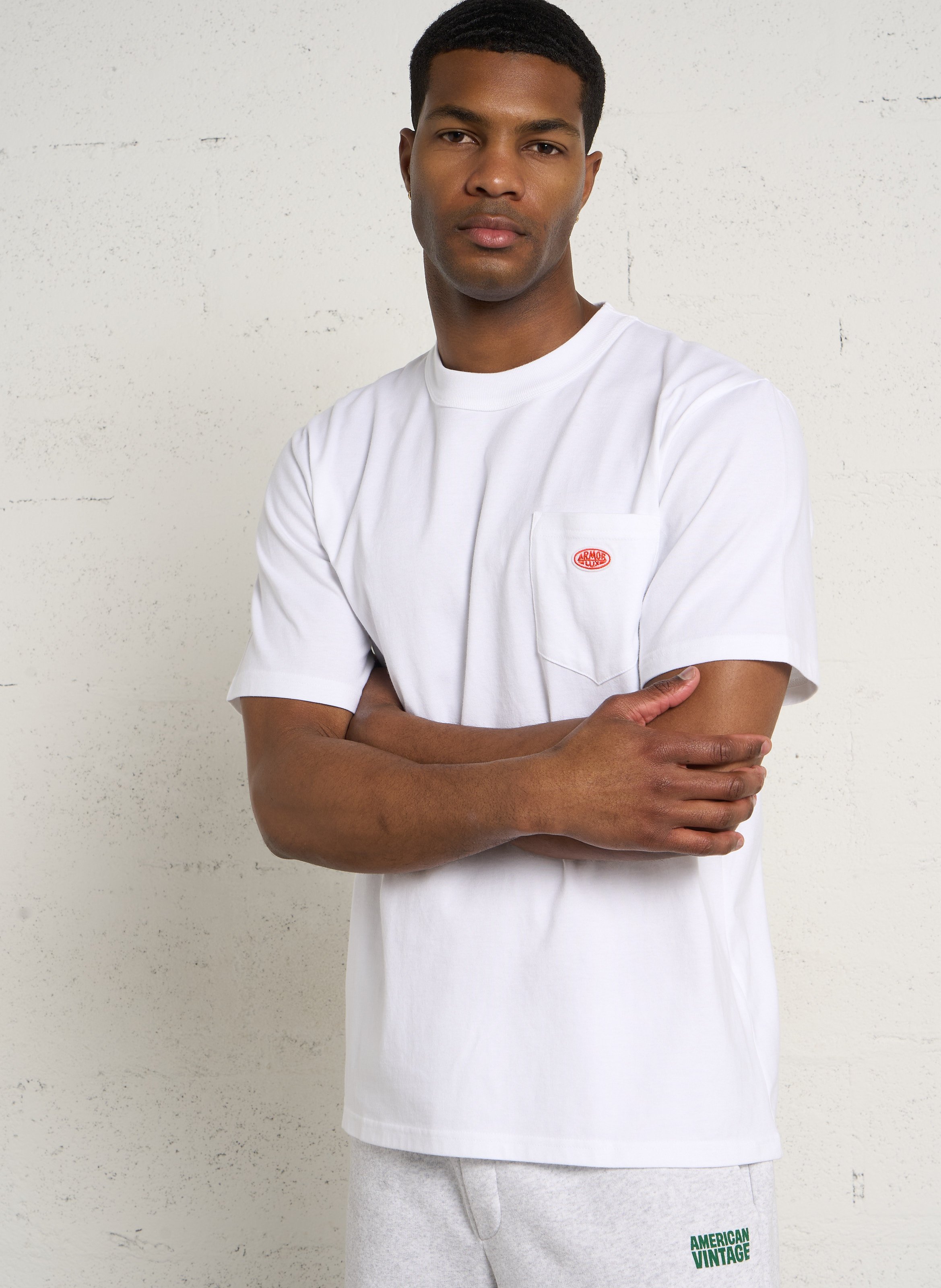 Geripptes T-Shirt aus Bio-Baumwolle mit gerippten Kanten ARMOR LUX