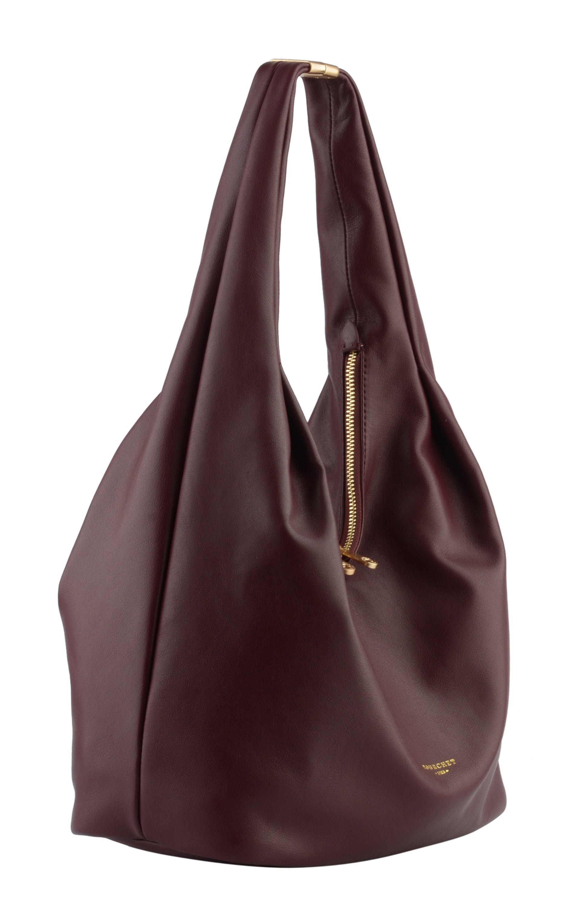 Calfskin leather shoulder bag Red