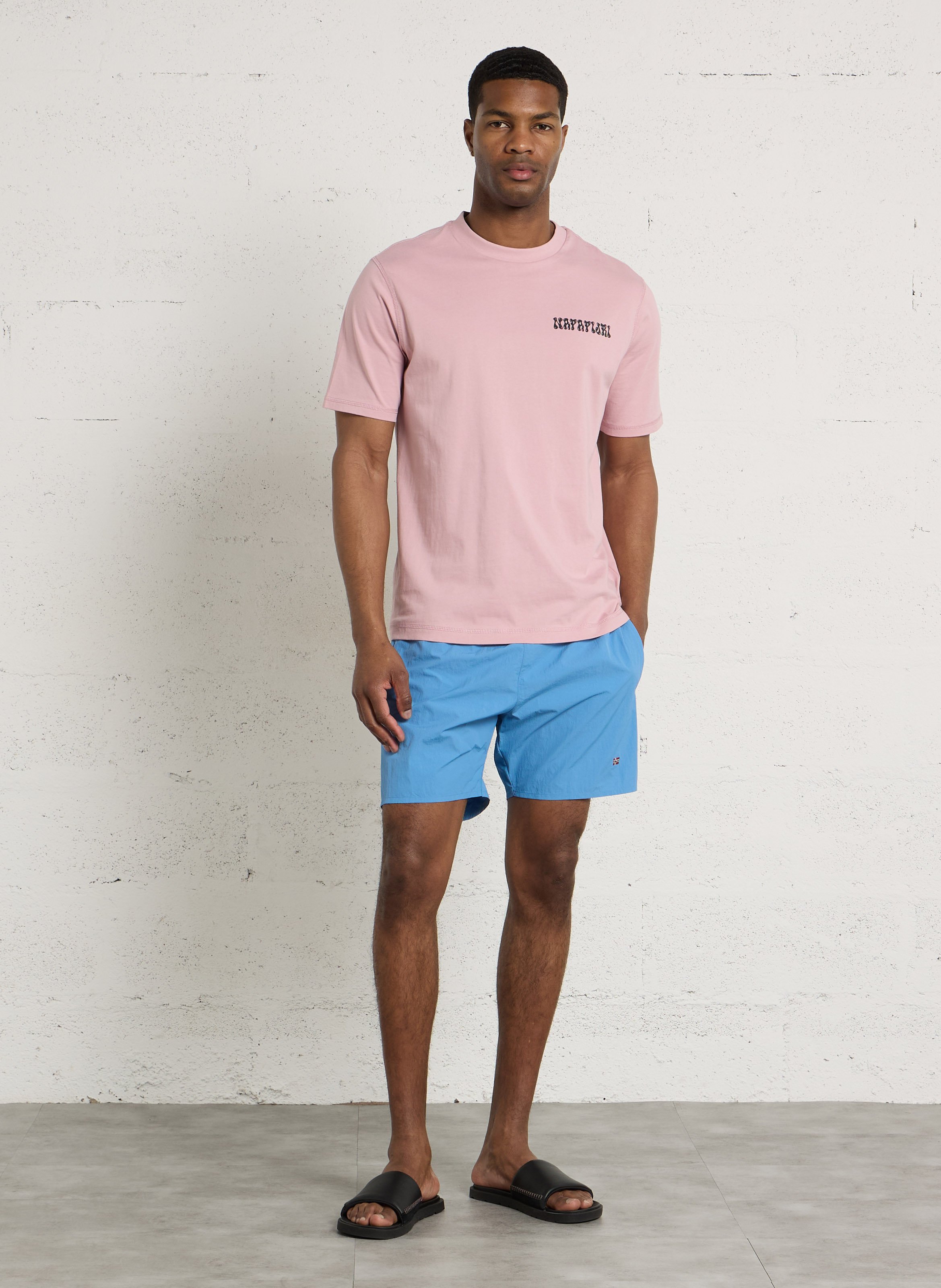 Short droit brodé NAPAPIJRI Bleu