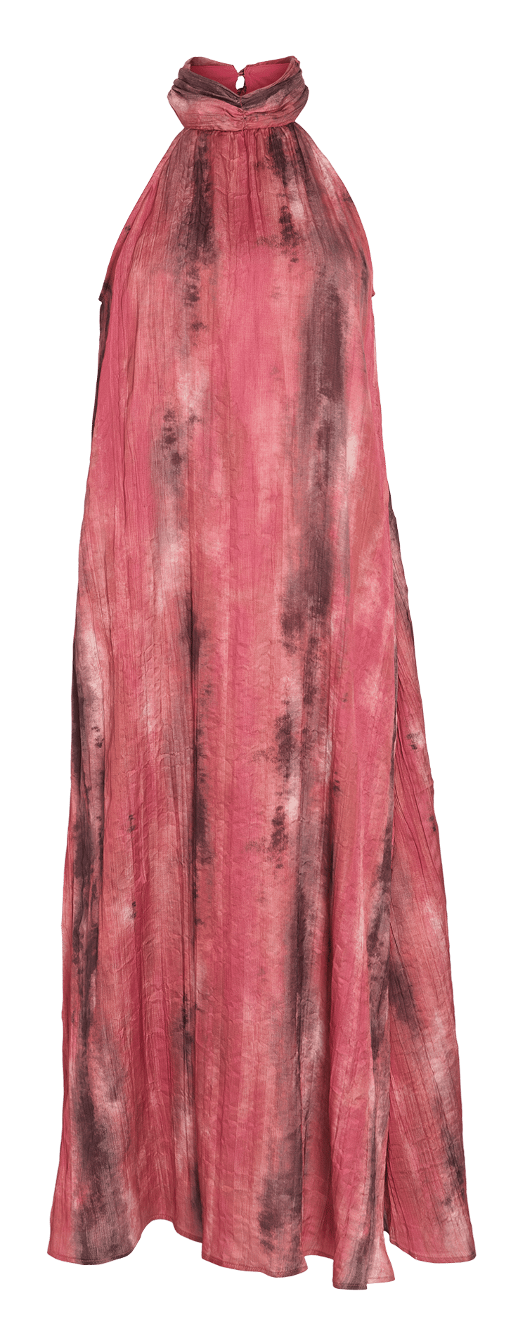 Vestido largo con estampado VILA Rojo