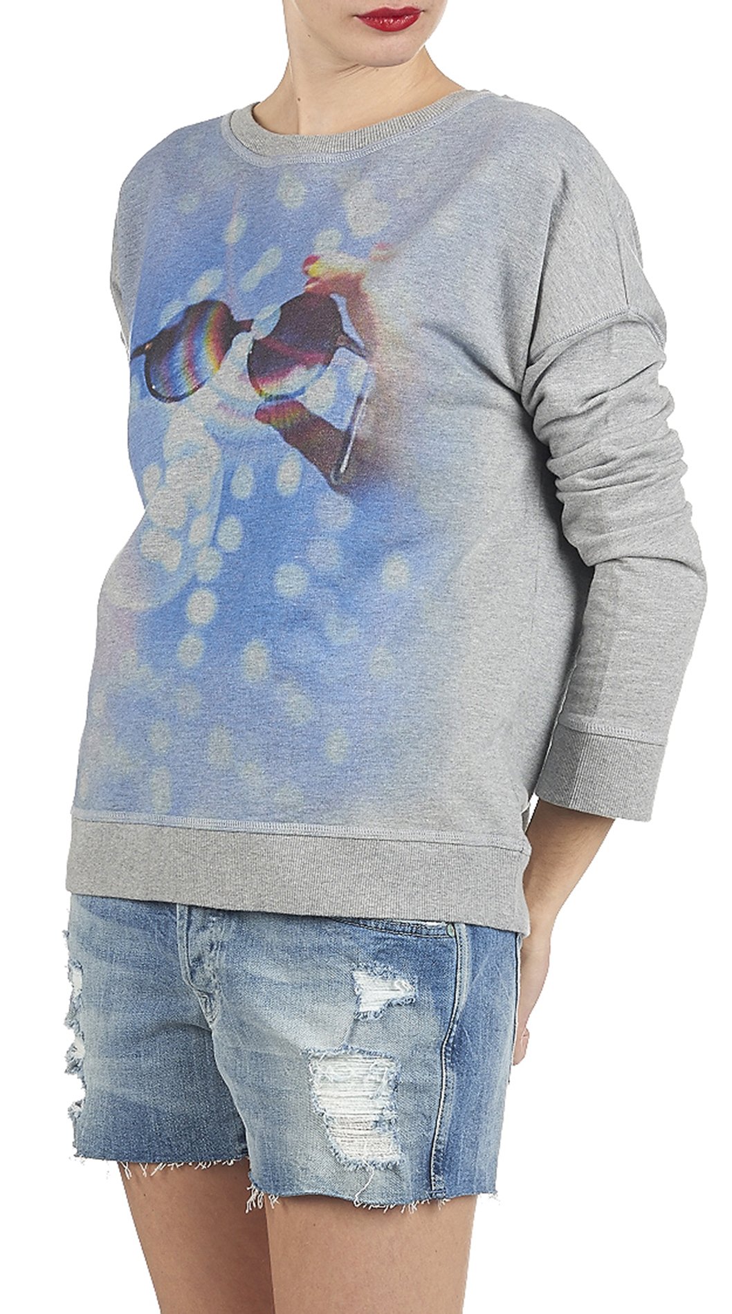 Sweat sérigraphié SWILDENS Gris