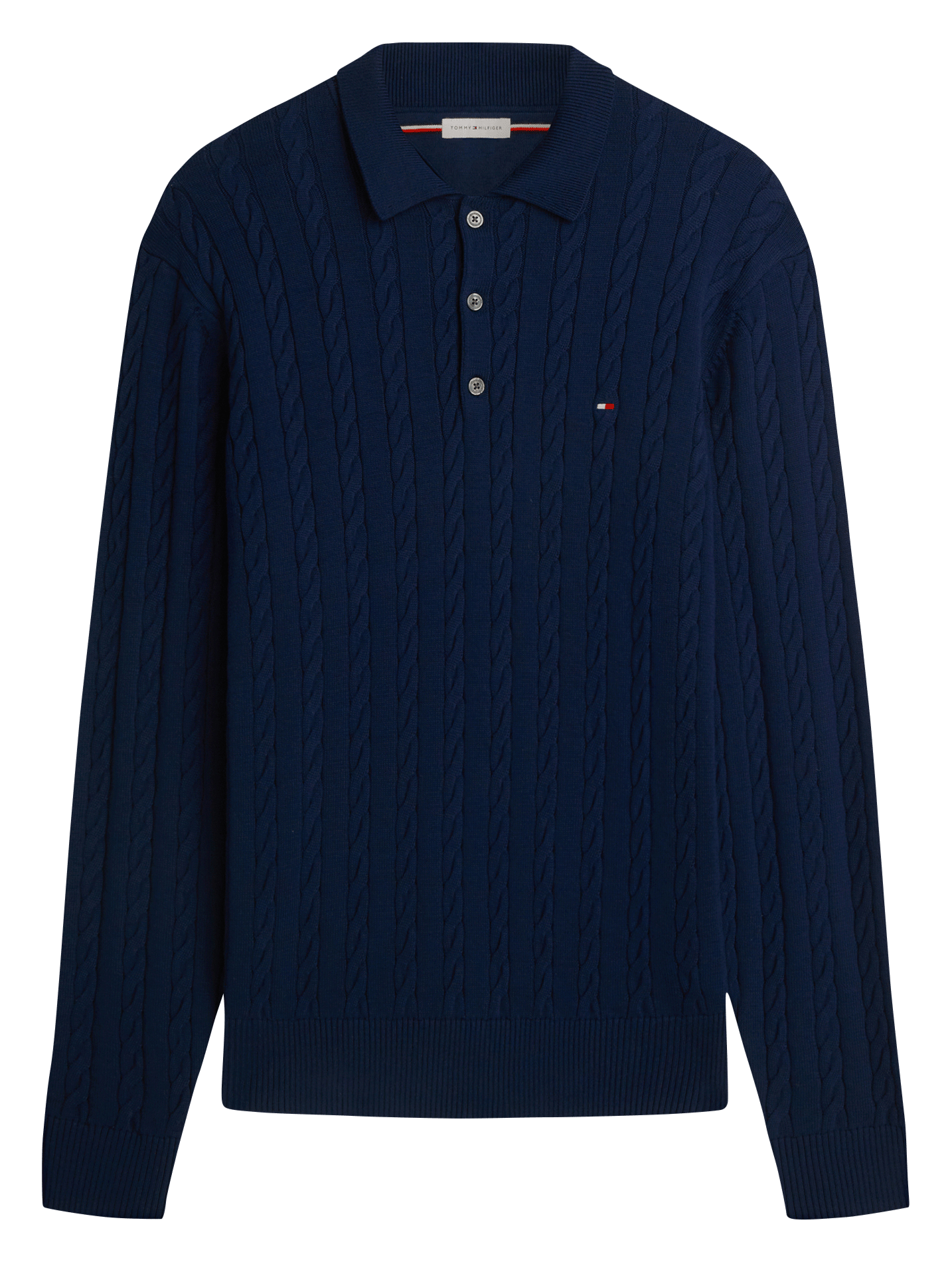 Regular-Fit Pullover aus Bio-Baumwolle TOMMY HILFIGER Blau