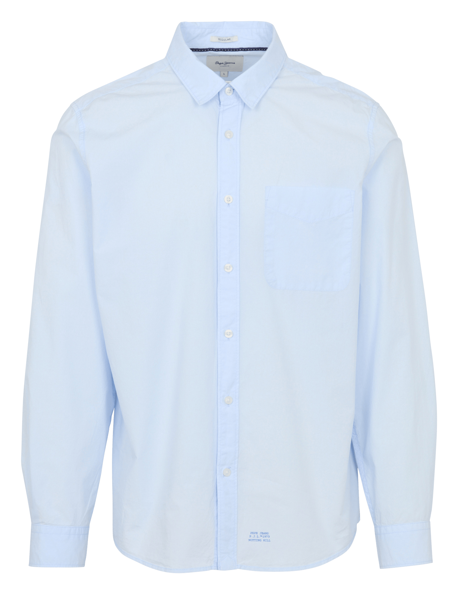 Chemise droite en coton PEPE JEANS Bleu