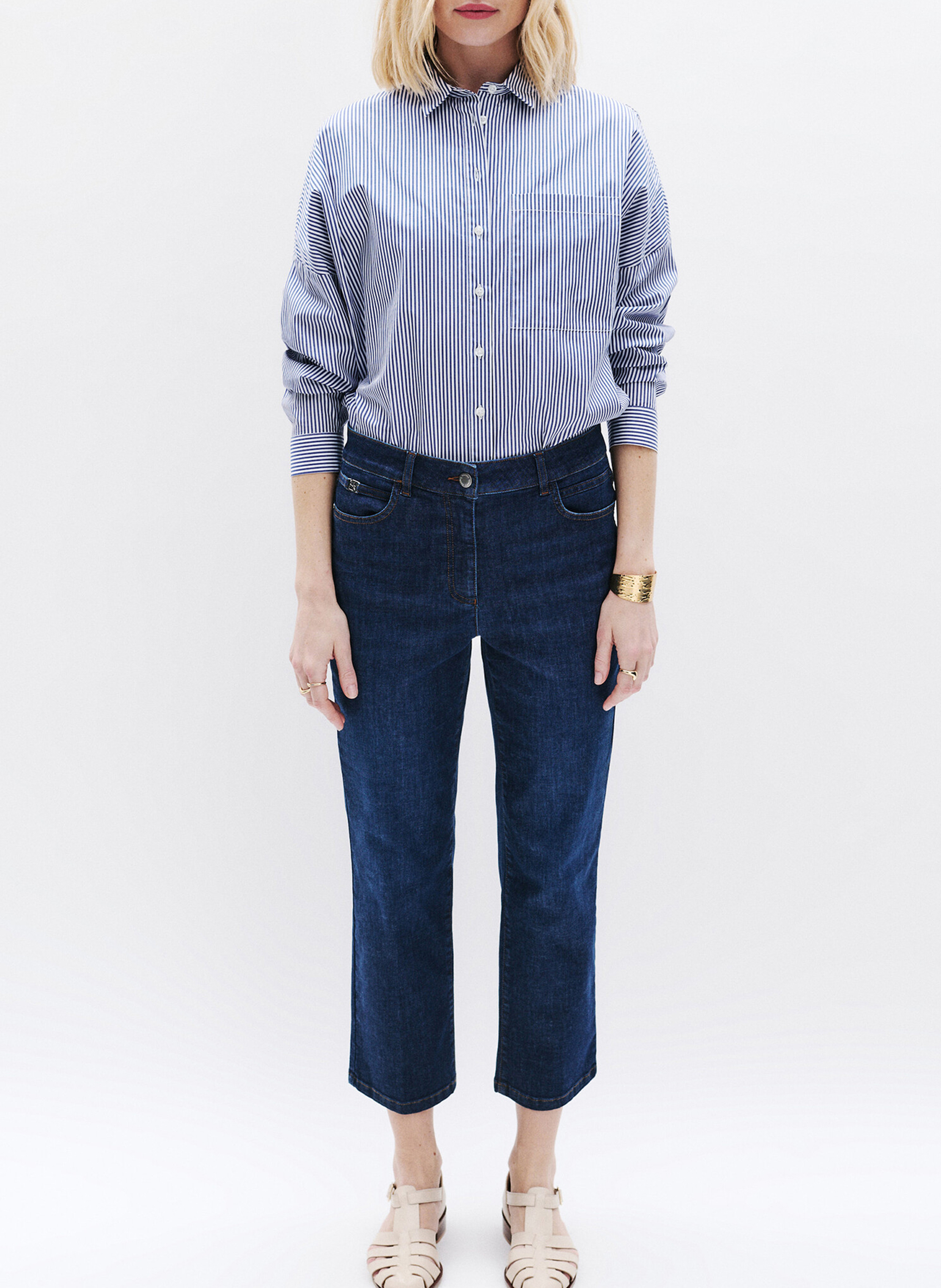 Denim-Caprihose CAROLL Blau