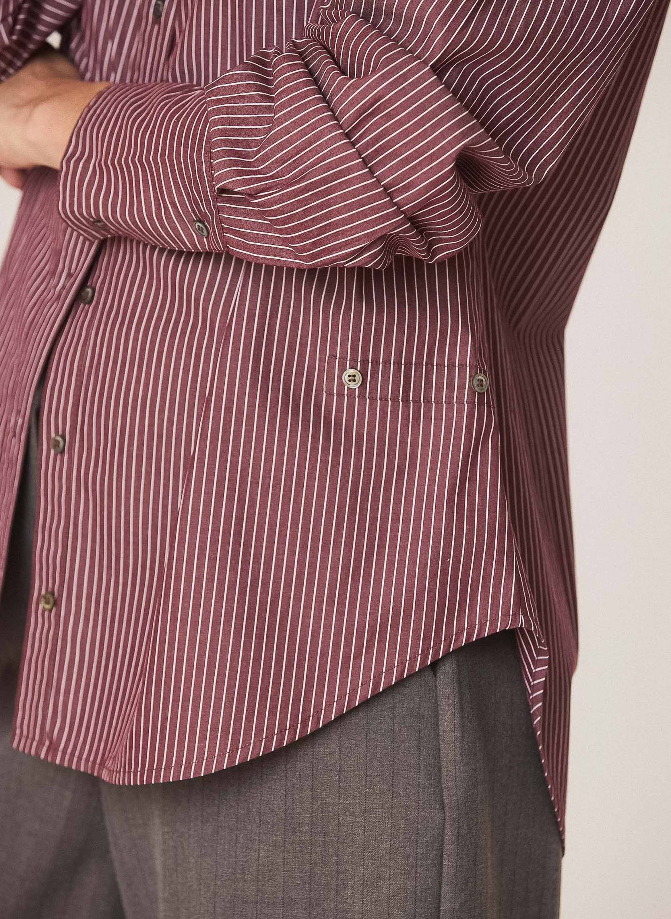 Loose-fit cotton shirt INDI & COLD Purple