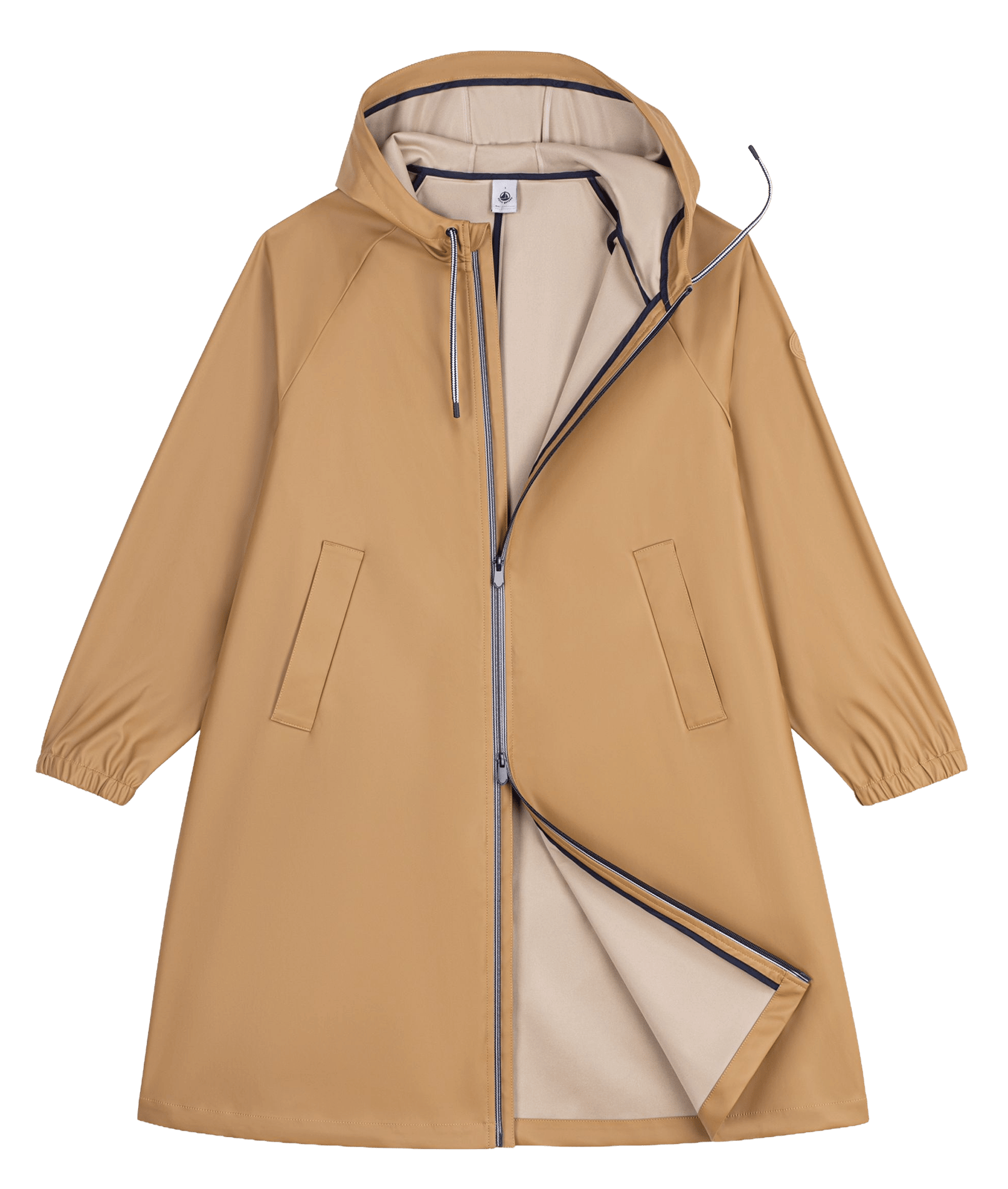 Oversized hooded parka PETIT BATEAU Beige