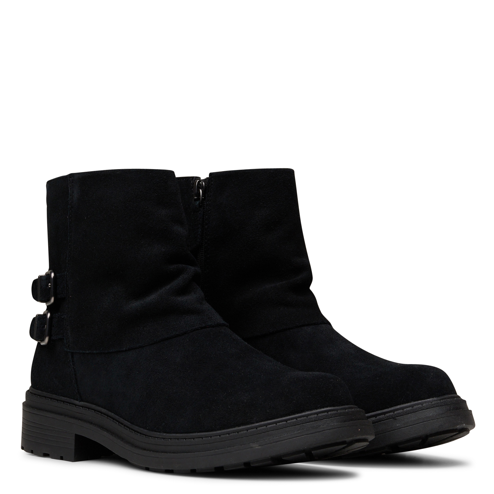 Bottines à boucles en cuir CLARKS Noir