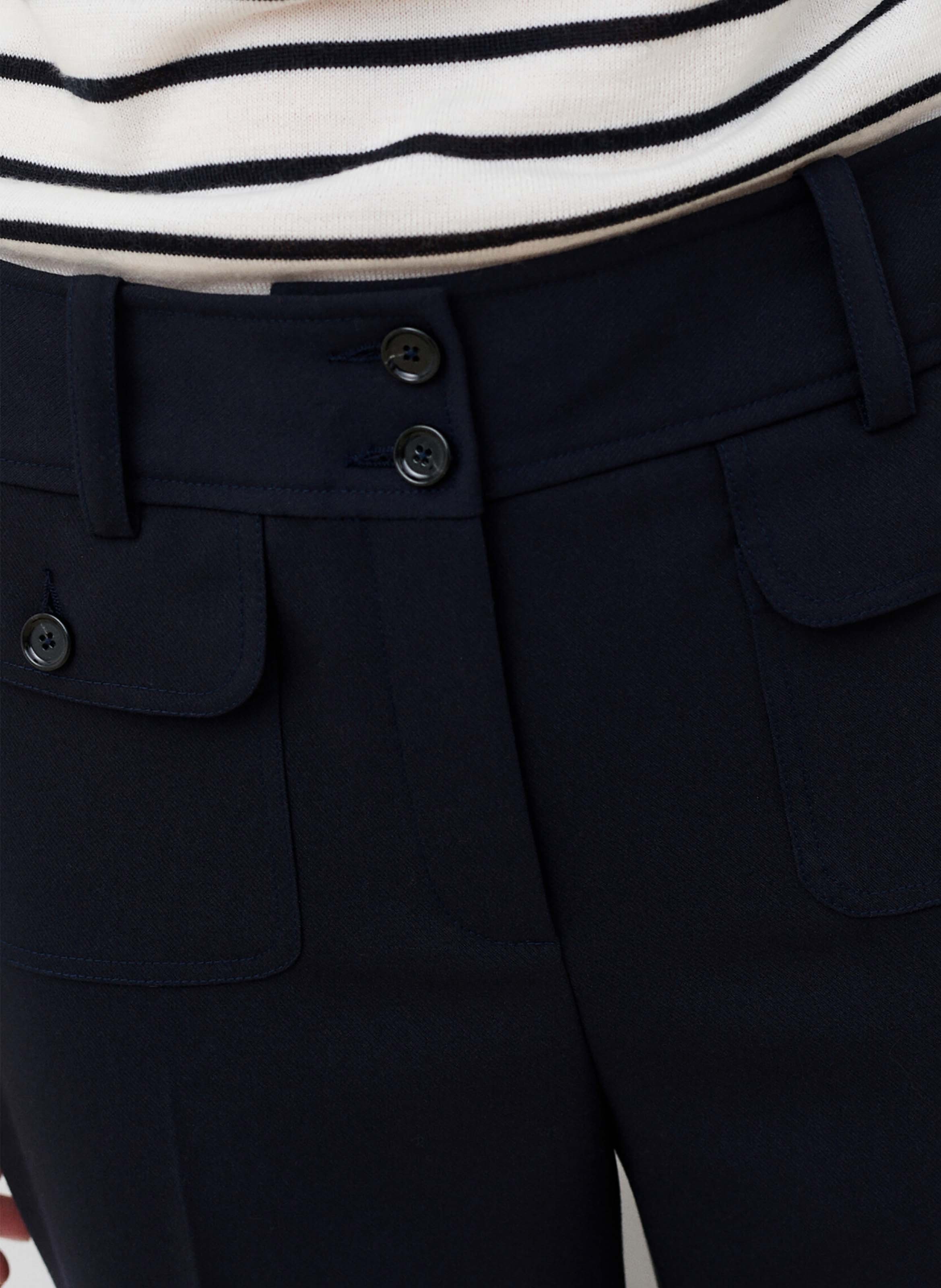 Gerade geschnittene 7/8-Hose CAROLL Blau