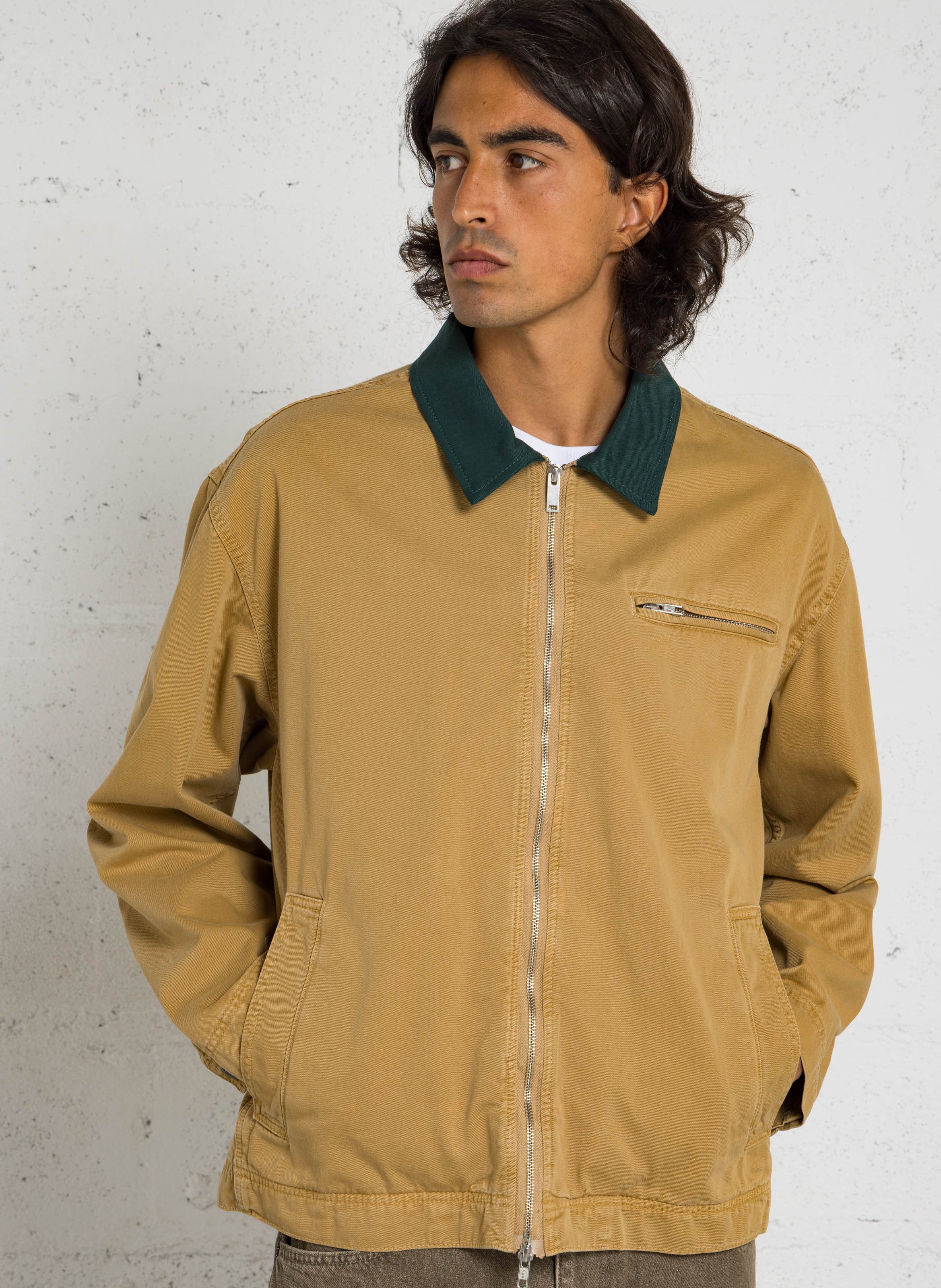 Blouson en coton col classique LES DEUX Beige