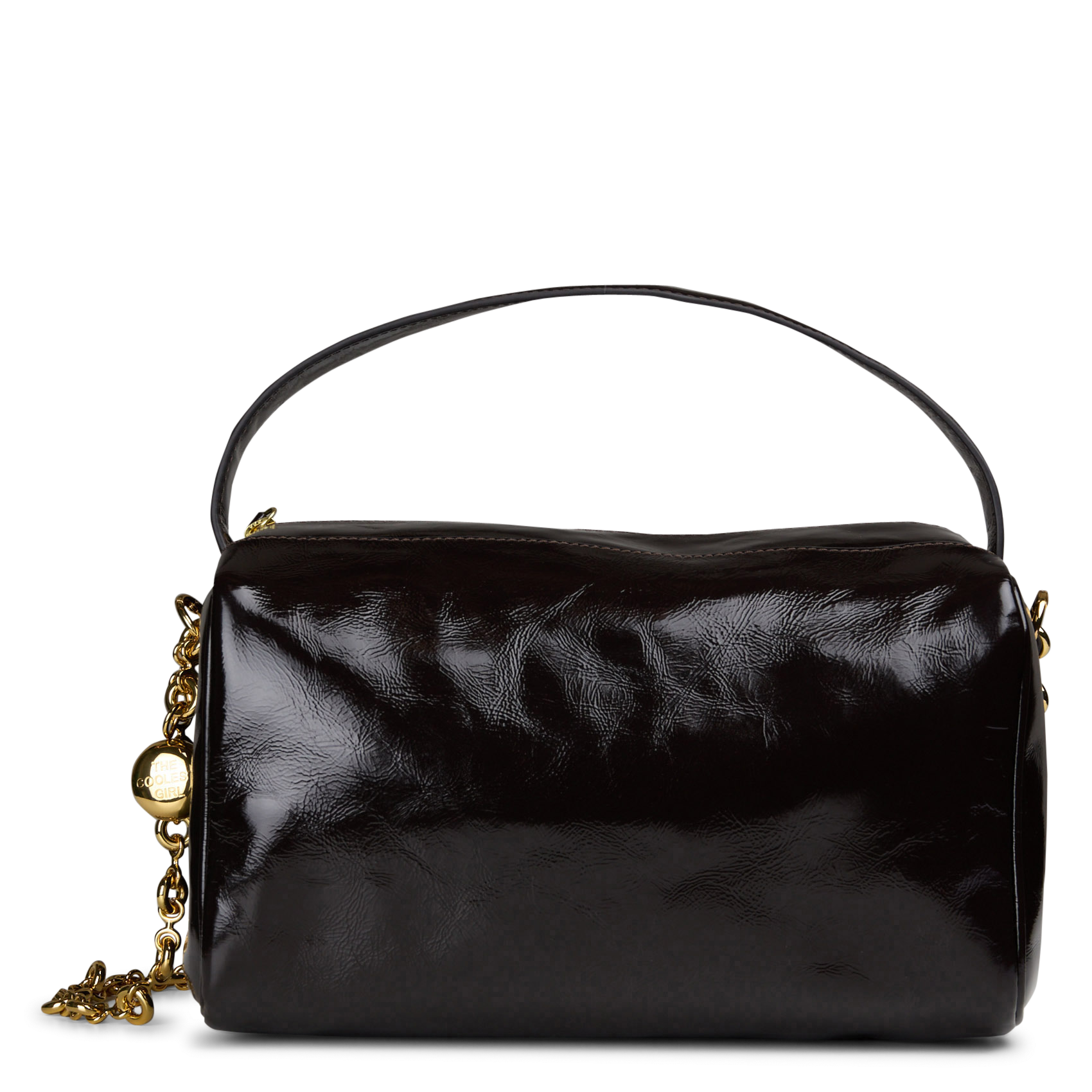 Leather shoulder bag BERENICE Brown