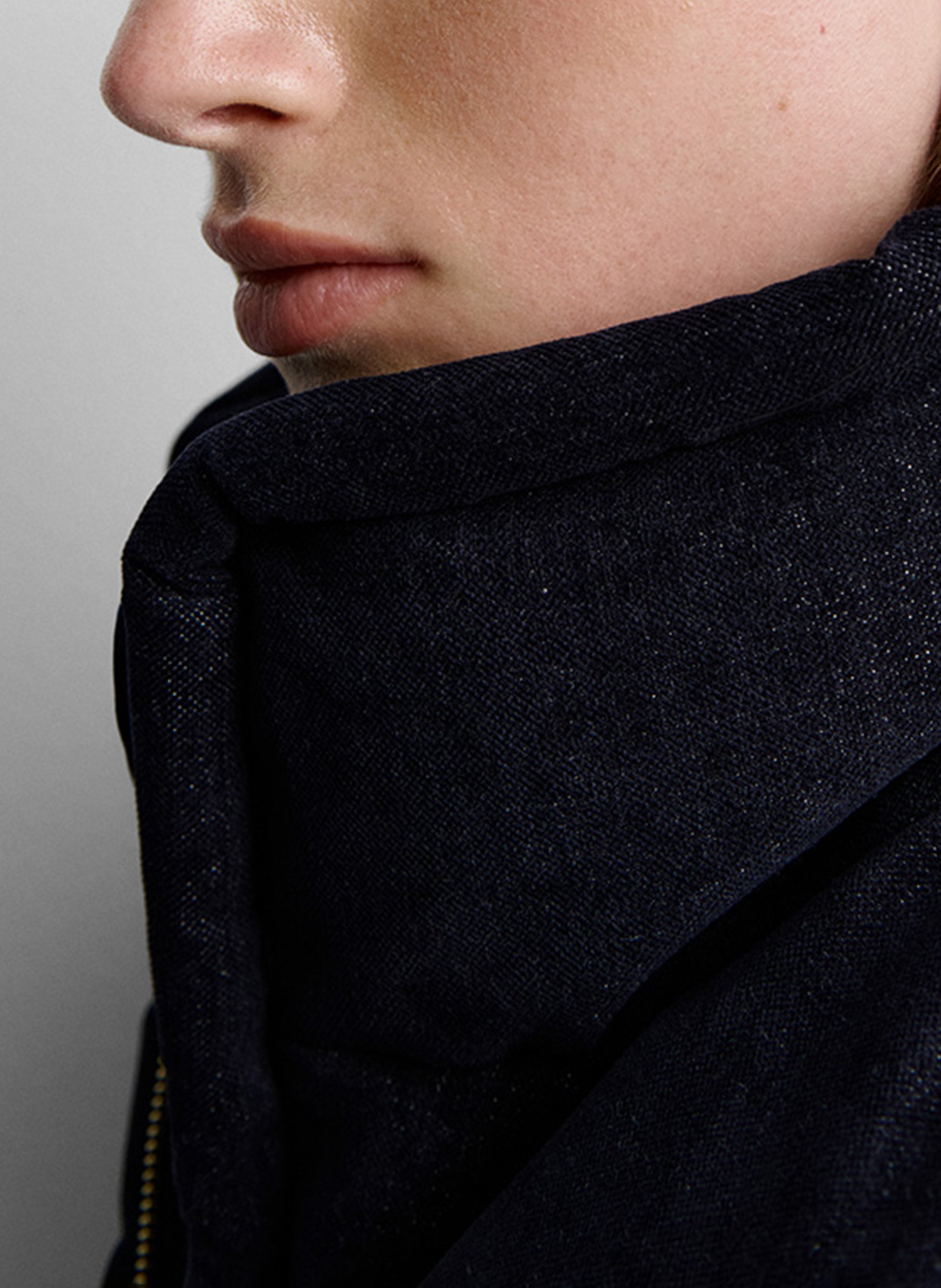 Oversize-Daunenjacke aus Denim SIMORRA Blau