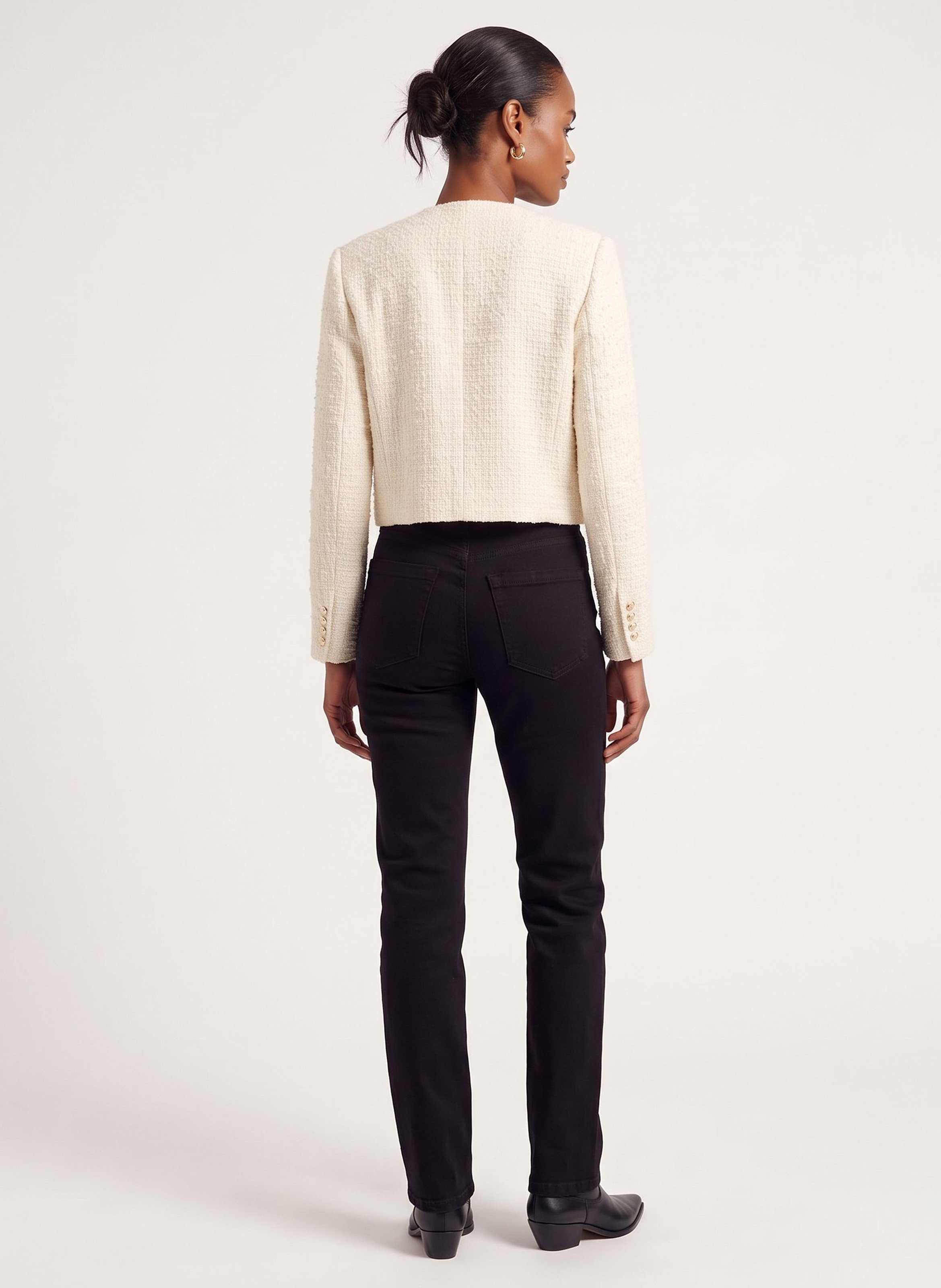 Slim-fit jeans van katoenmix KOOKAI Zwart