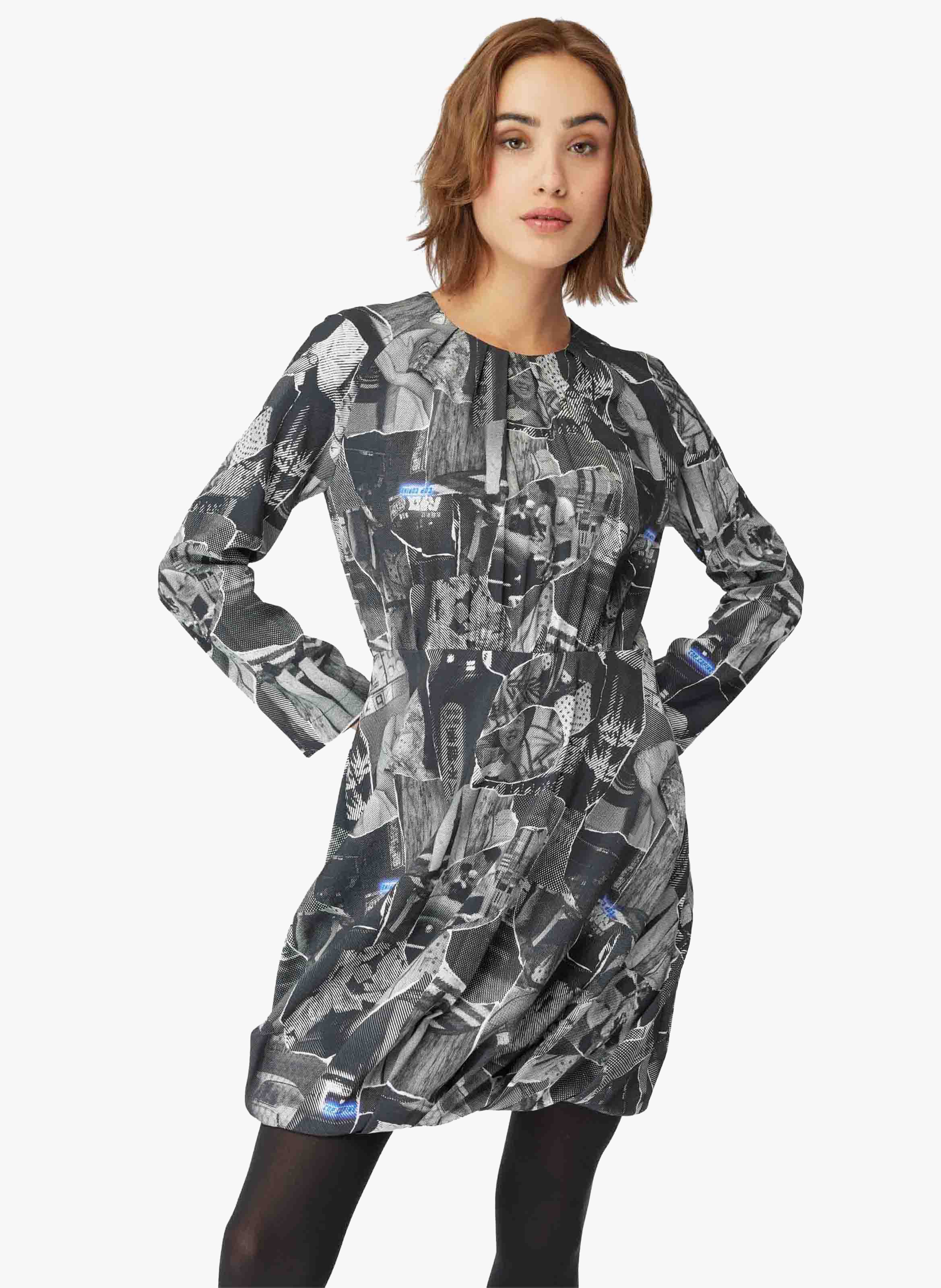 Vestido Mezcla Viscosa Estampado Imprime Cop.copine - Mujer | Place des Tendances