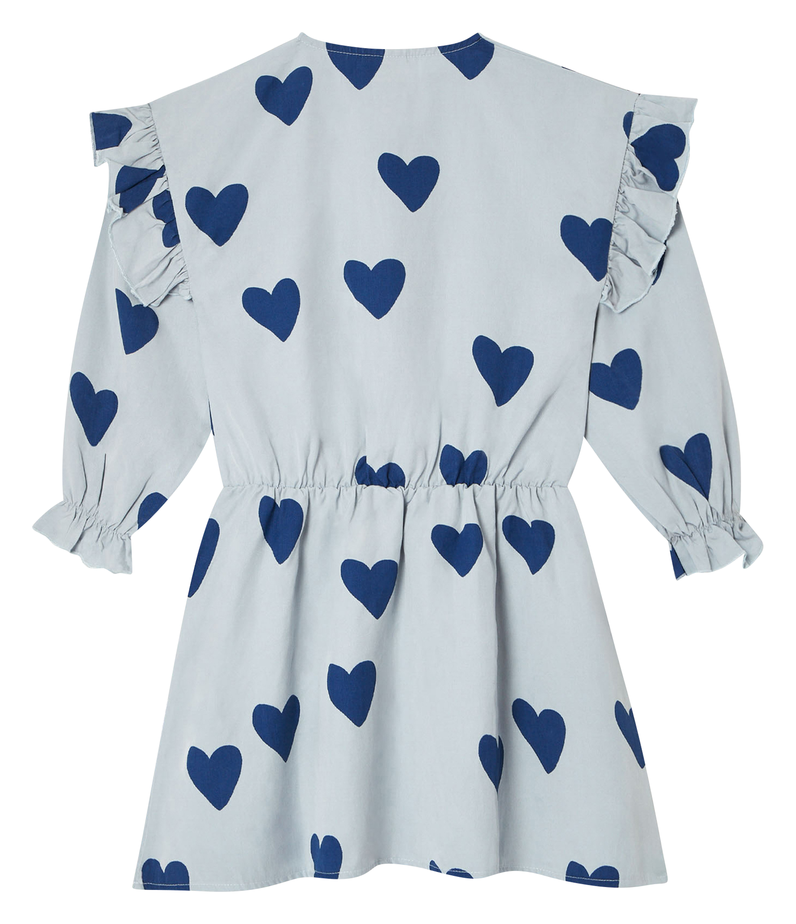 Robe courte col rond  THE CAMPAMENTO Bleu
