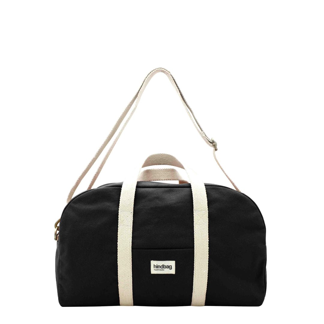 Cotton weekend bag CHARLIE Noir