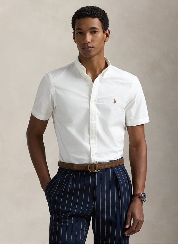 Chemise Polo Ralph Lauren Homme Slim Fit Slim Fit Chemise Noir