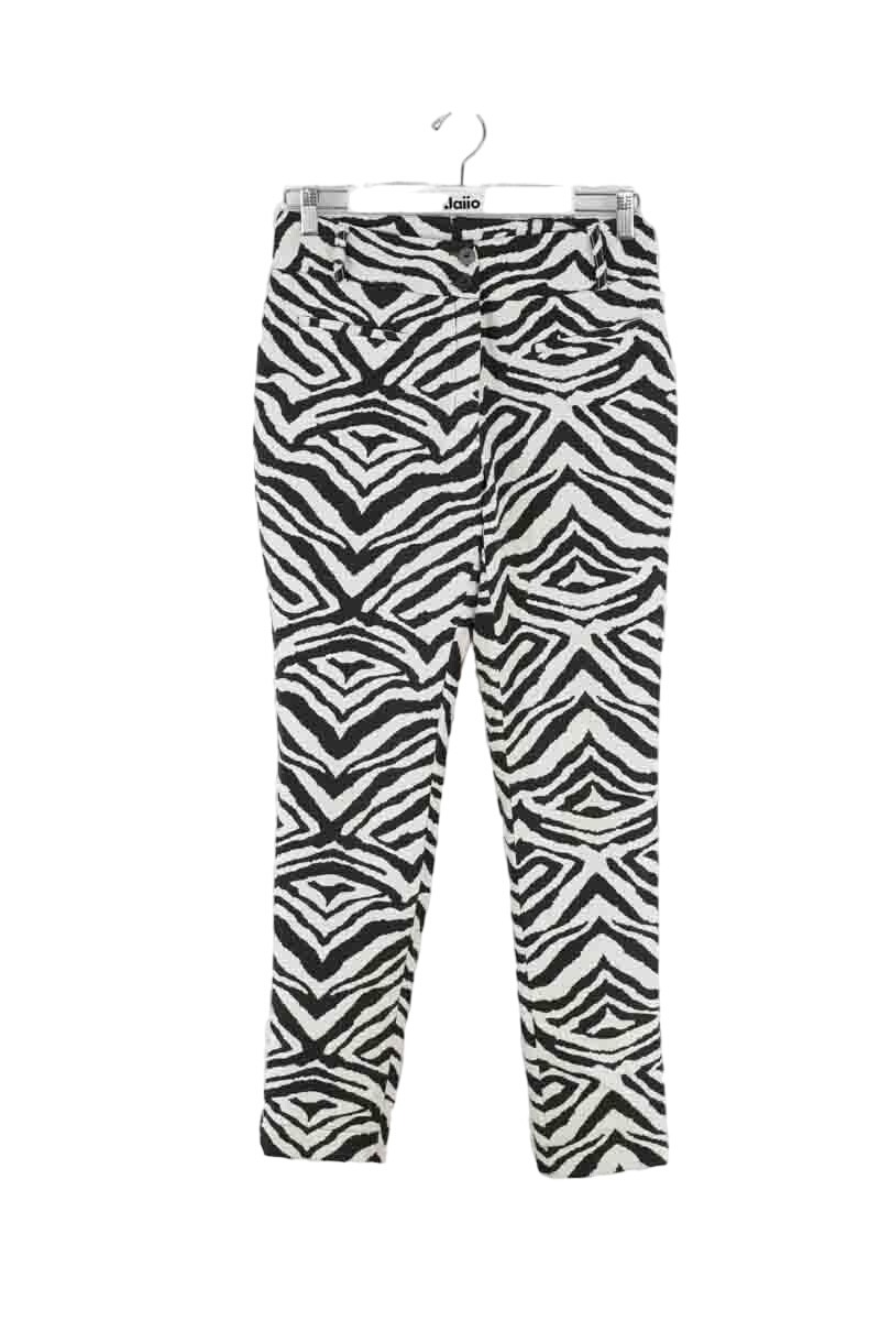 Pantalon slim en coton MODETROTTER - Seconde Main Blanc