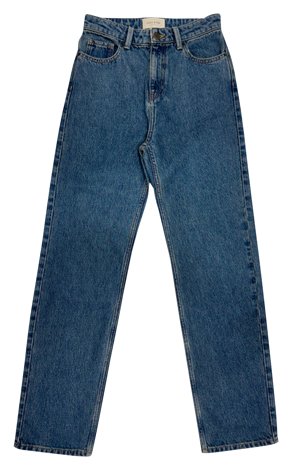 High-rise jeans GRACE ET MILA Blue