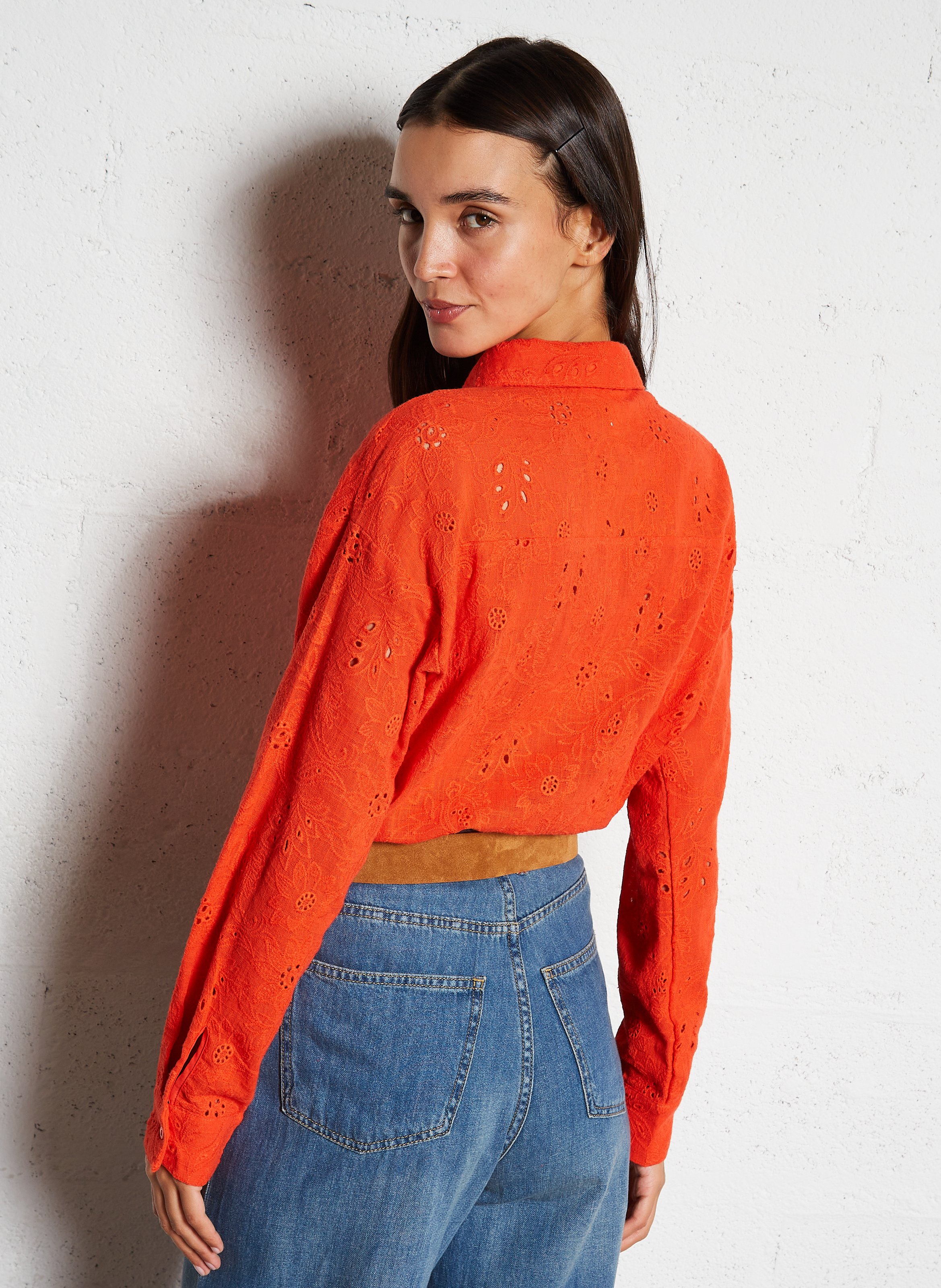 Colonel plain shirt OBJECT Orange
