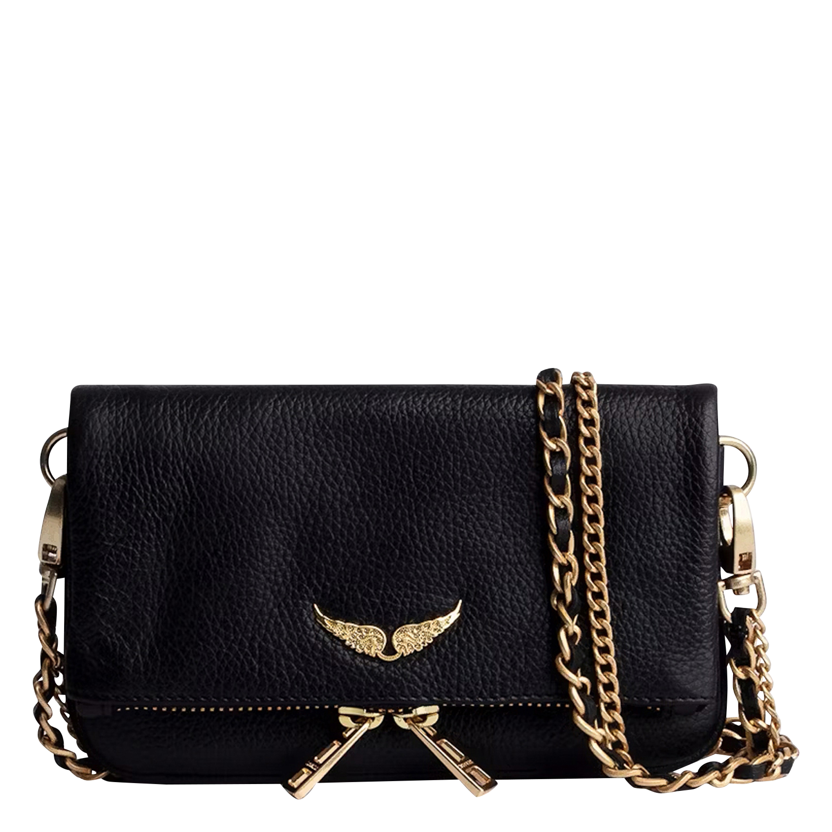 Leren avondclutch ZADIG&VOLTAIRE