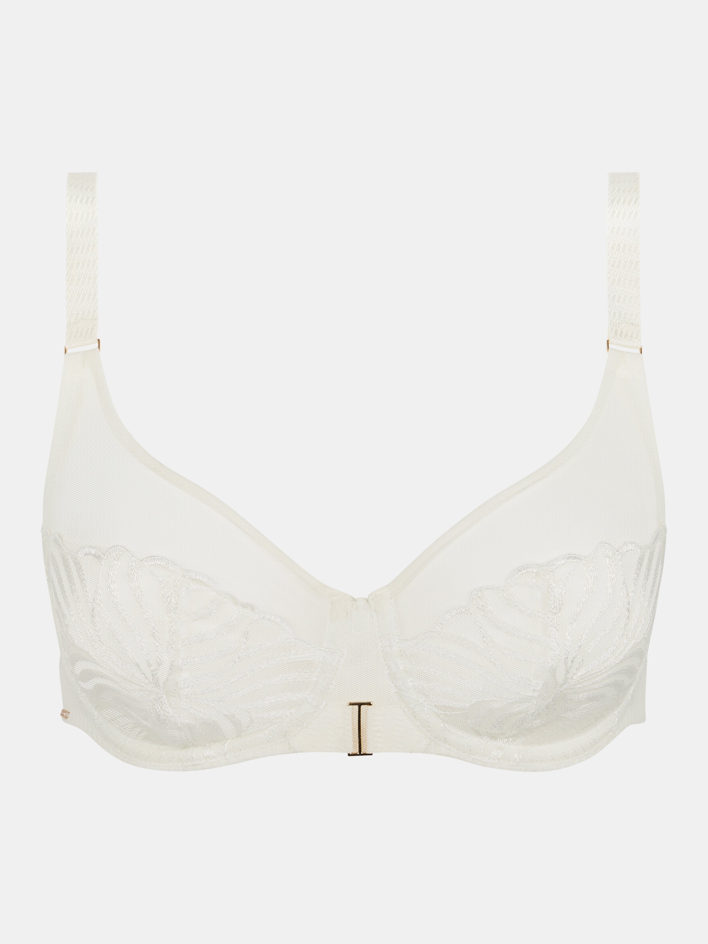 Very supportive embroidered bra CHANTELLE Beige