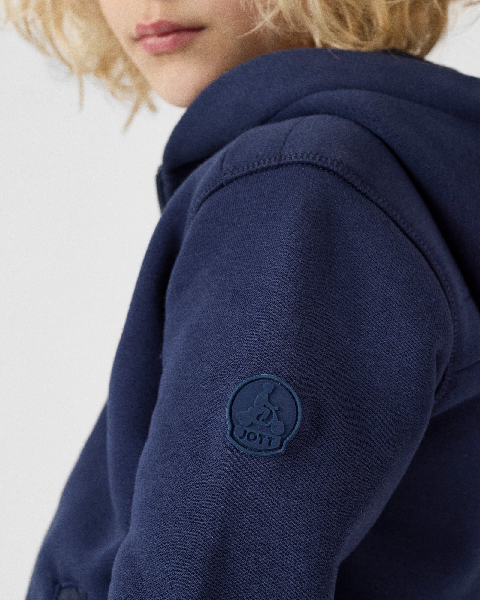 Tango cotton zip-up jacket JOTT Blue