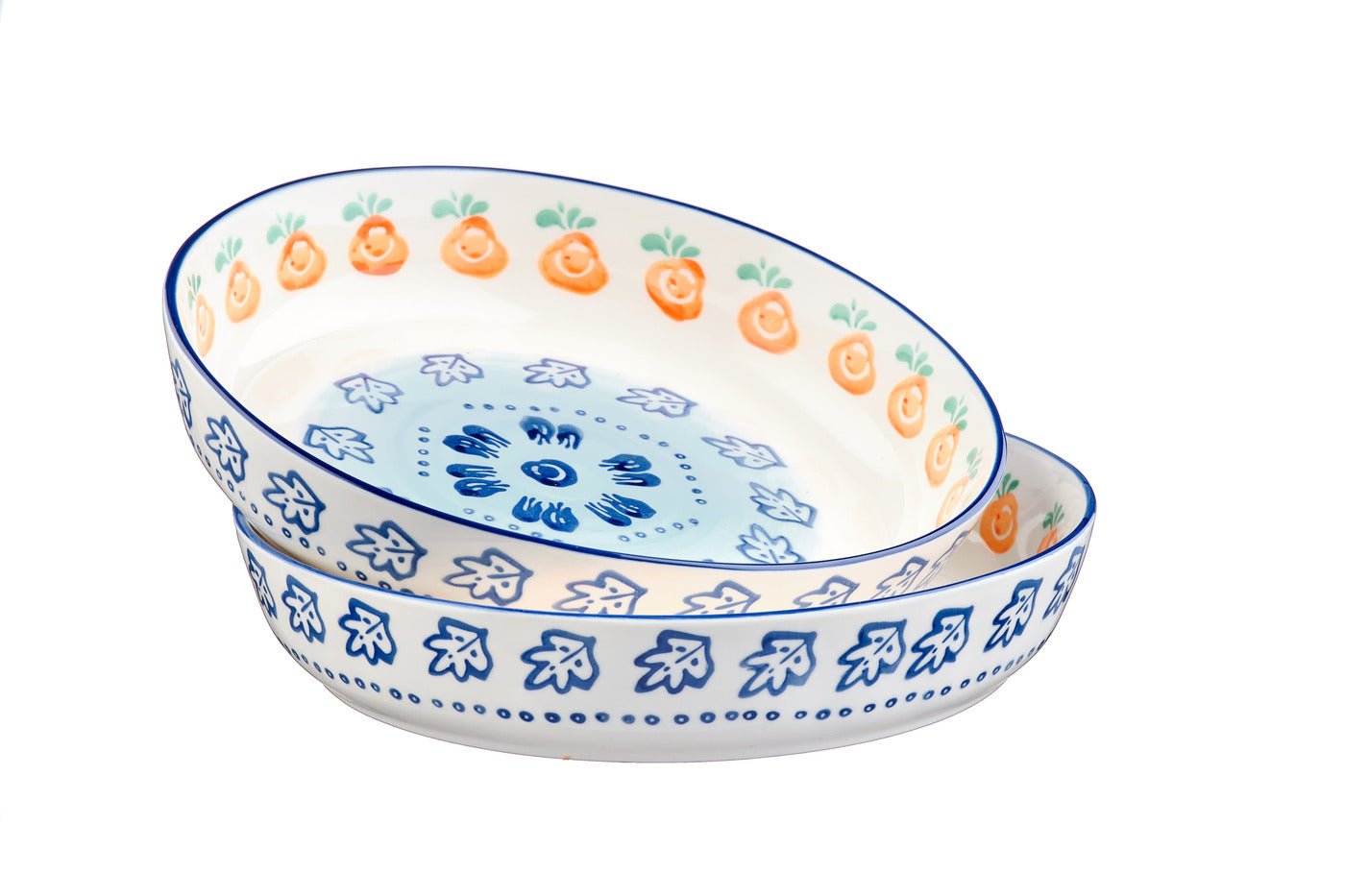 Corbeille à fruits napoli ø25,5cm - 2 pièces - agrume BJORN Blanc