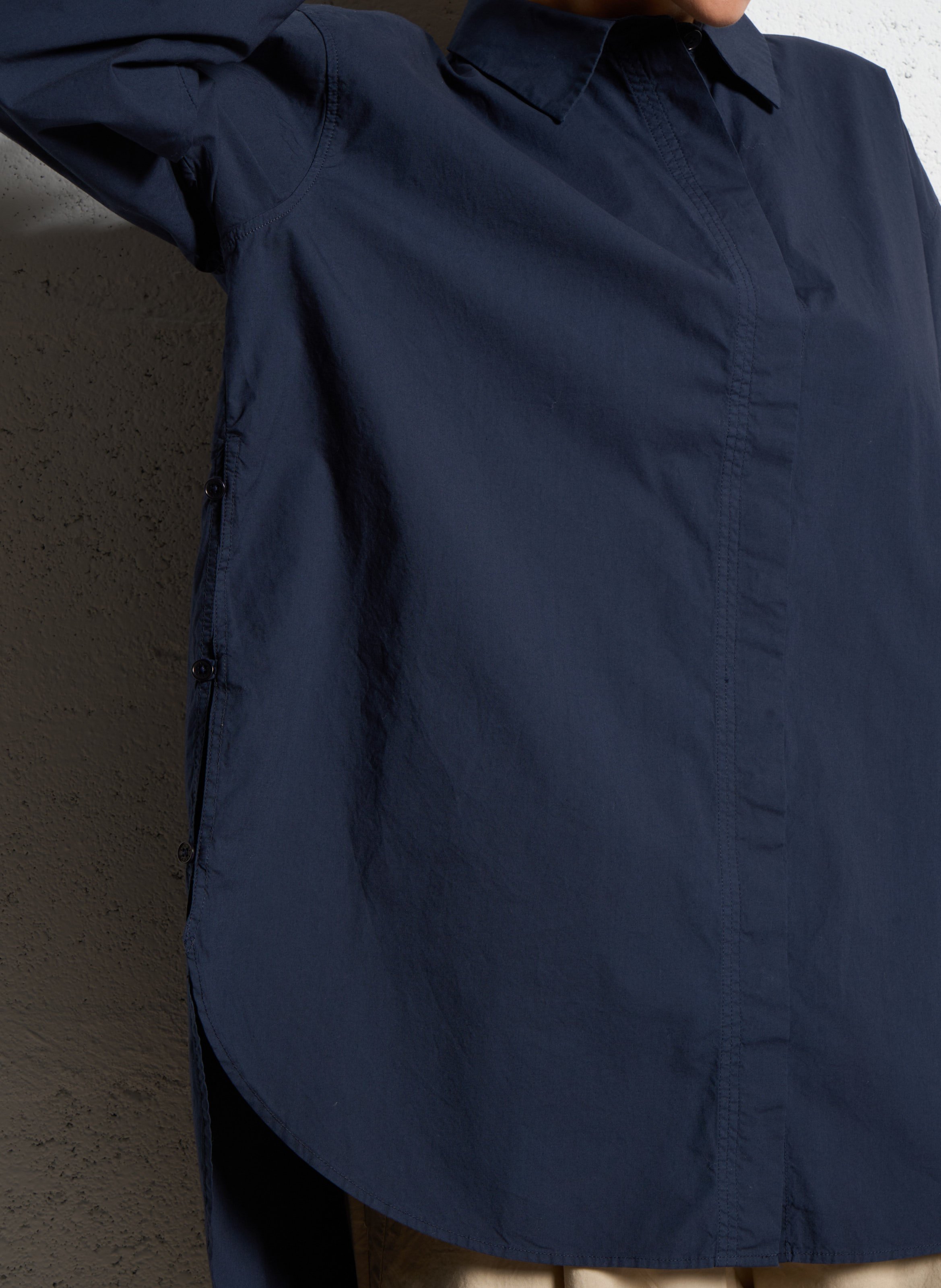 Capri plain oversized shirt RUE DE TOKYO Blue