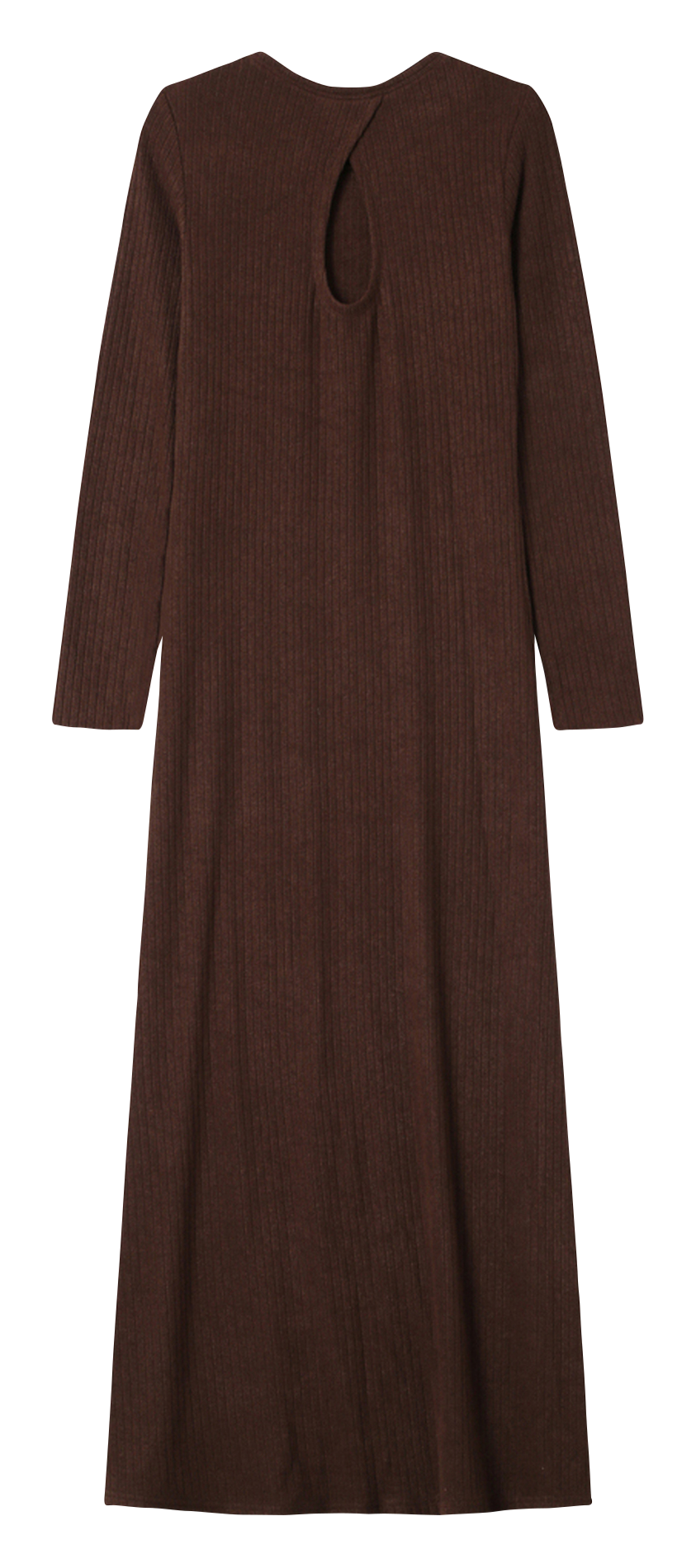 Lange jurk met ronde hals GRACE ET MILA Brown