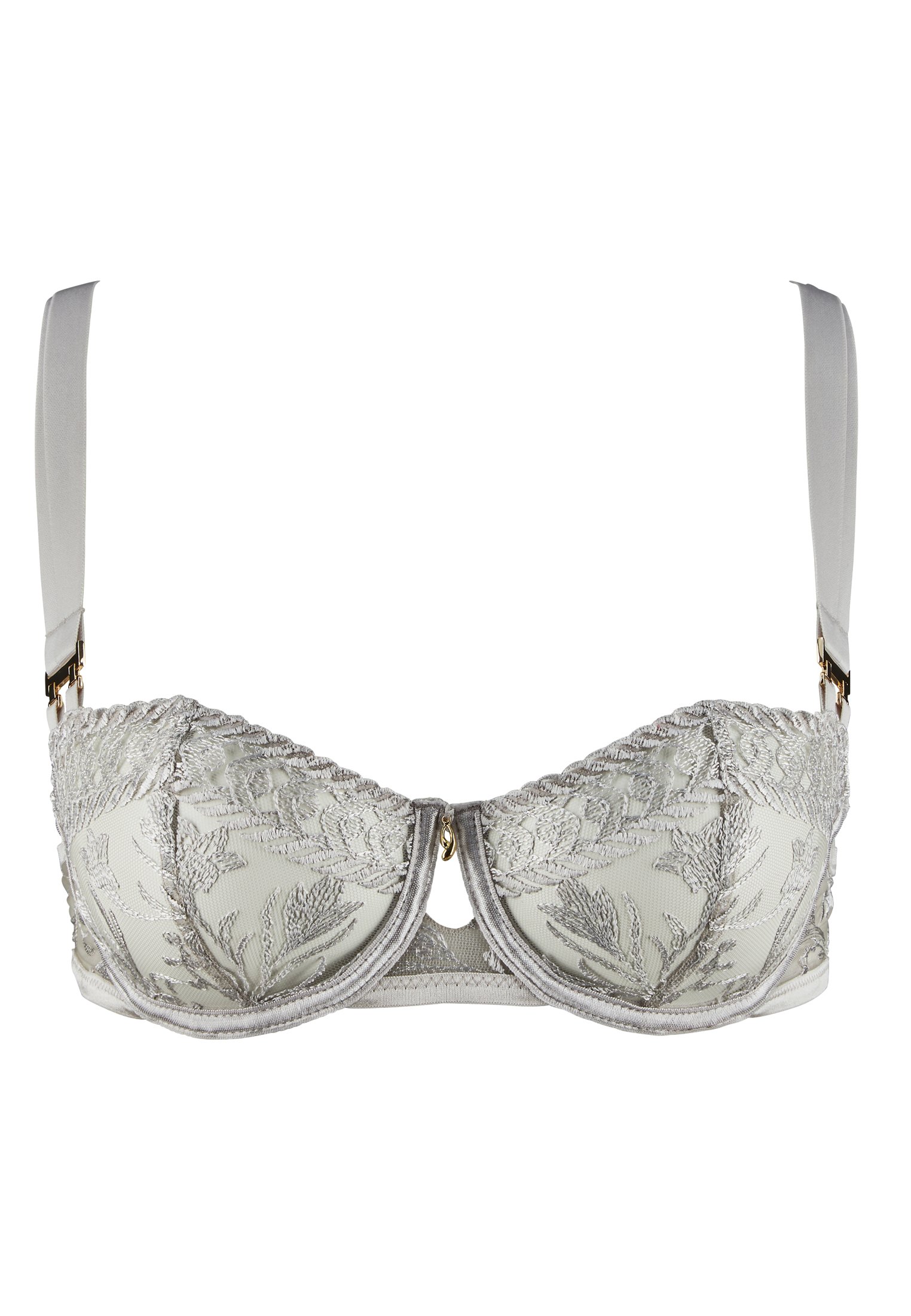 A Fleur De Toi demi-cup bra AUBADE Grey