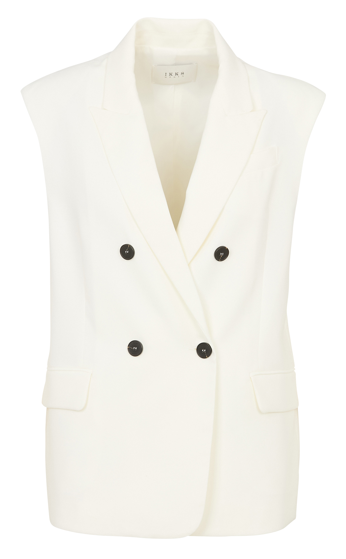 V-neck suit jacket IKKS White