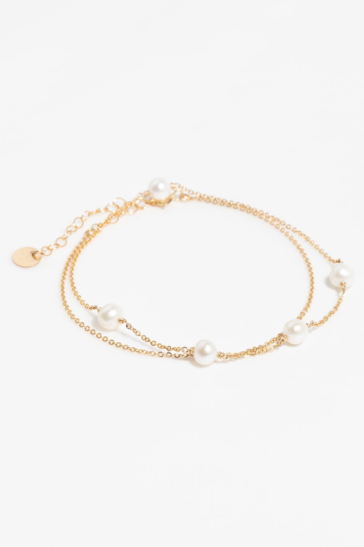 Pearl sun necklace bracelet YAY Golden