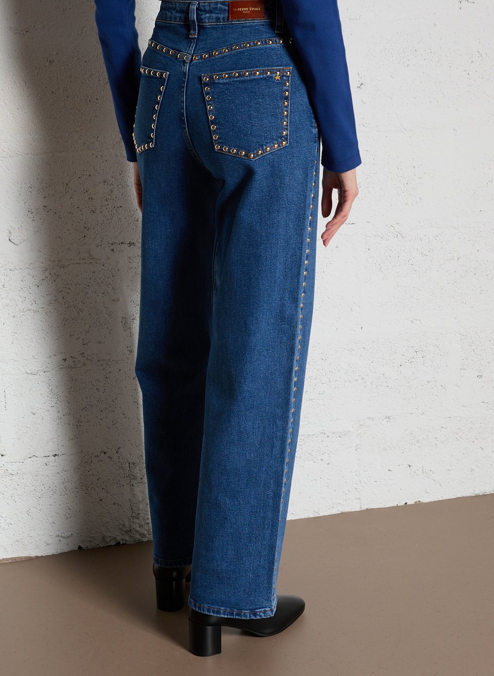 Rechte jeans met hoge taille - katoenblend LA PETITE ETOILE Jeans onbewerkt