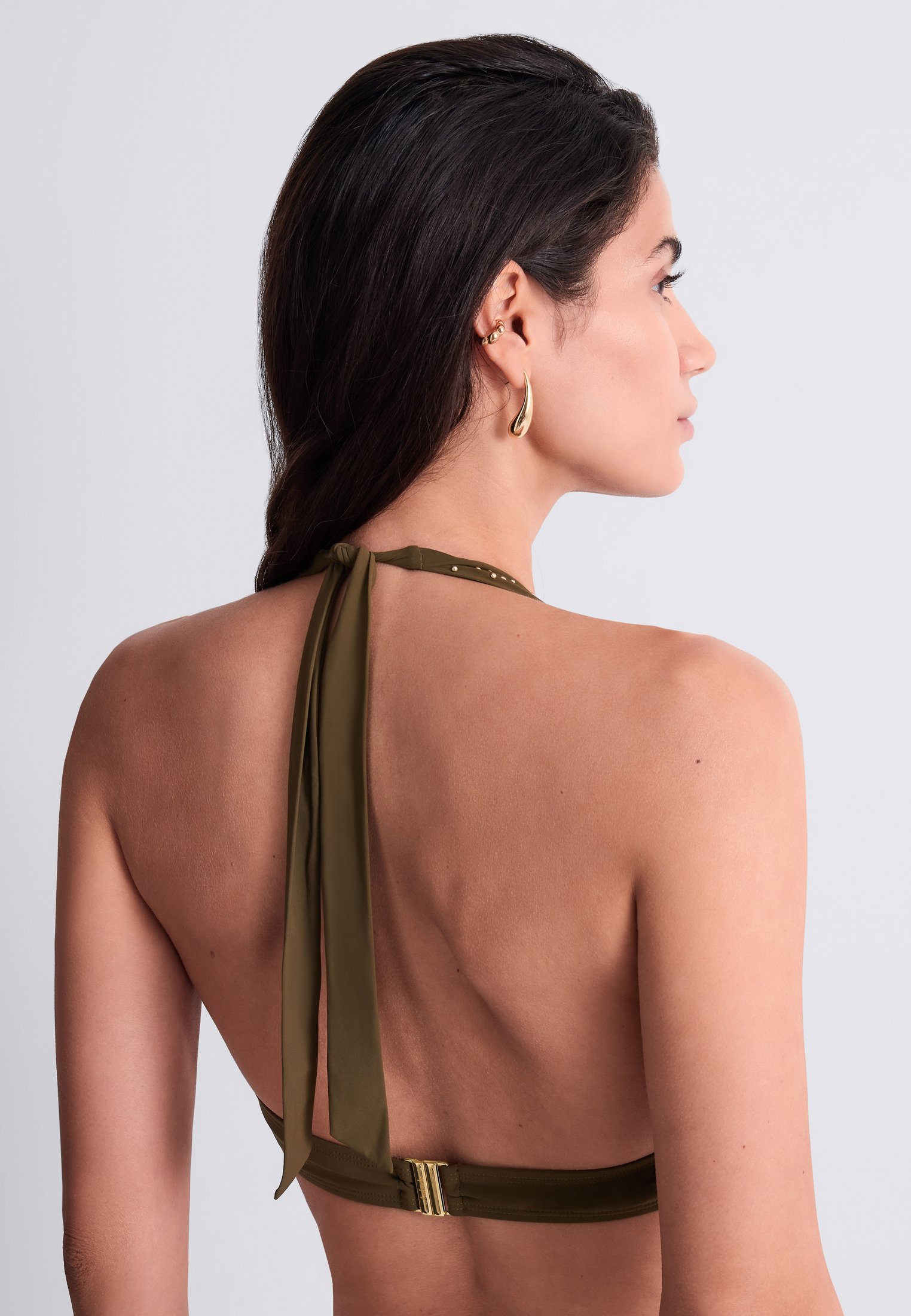 Triangle swimsuit top with single underwire AUBADE Green