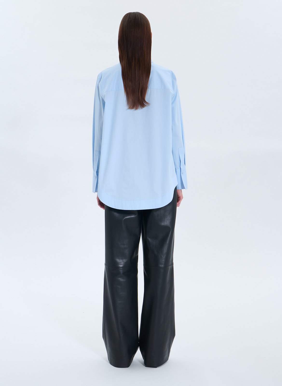 Chemise col classique en coton ZAPA Bleu